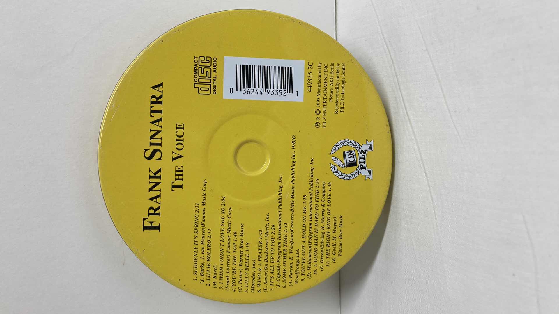 Photo 1 of FRANK SINATRA THE VOICE CD ALBUM TIN
