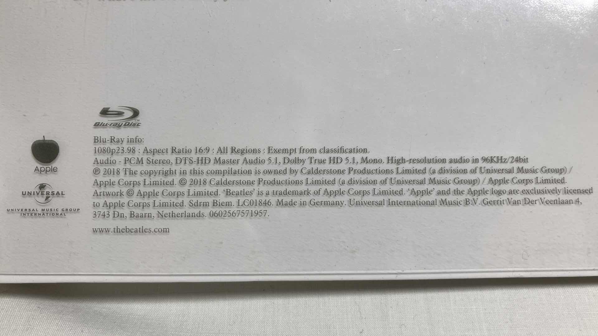 Photo 1 of THE BEATLES WHITE ALBUM CD & BLU-RAY SET NO. 0005350