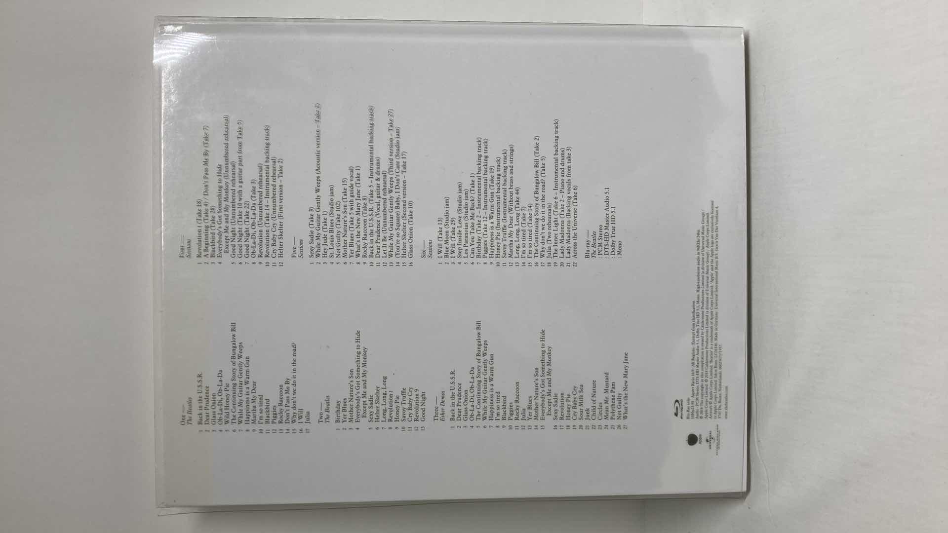 Photo 1 of THE BEATLES WHITE ALBUM CD & BLU-RAY SET NO. 0005350