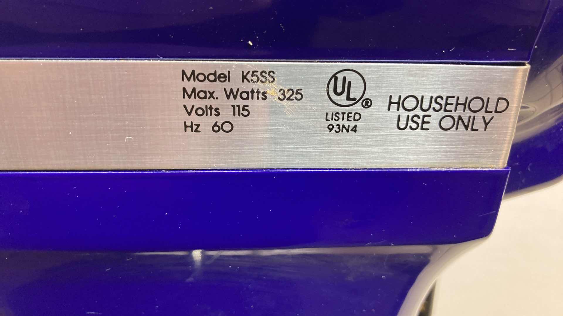 Photo 1 of KITCHEN AID HEAVY DUTY MIXER MODEL K5SS W ATTACHMENTS