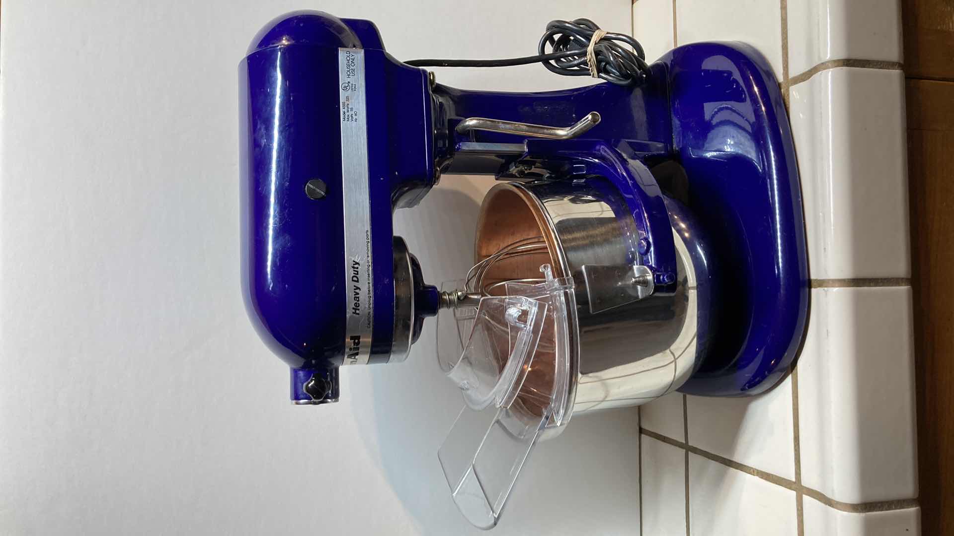 Photo 1 of KITCHEN AID HEAVY DUTY MIXER MODEL K5SS W ATTACHMENTS