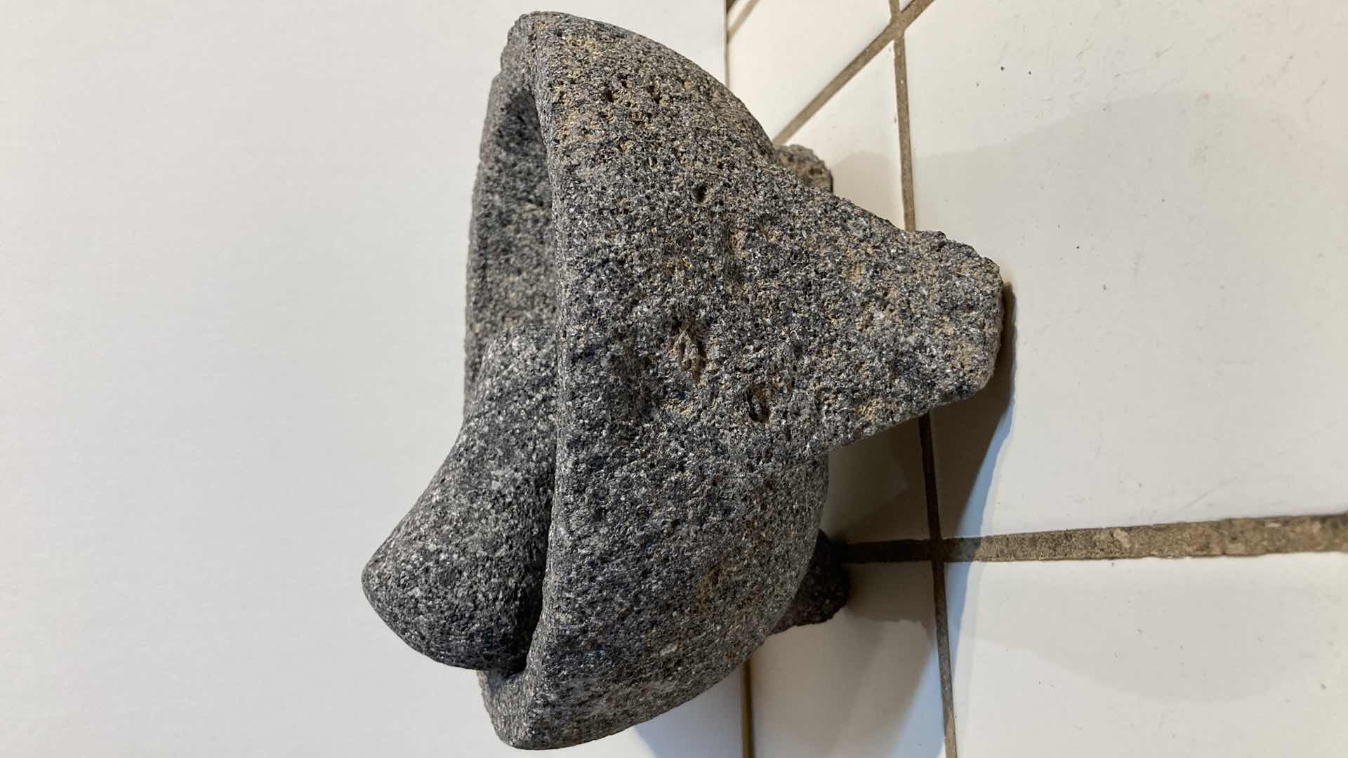 Photo 1 of GREY STONE MORTAR & PEDESTAL 8” X 4.5”