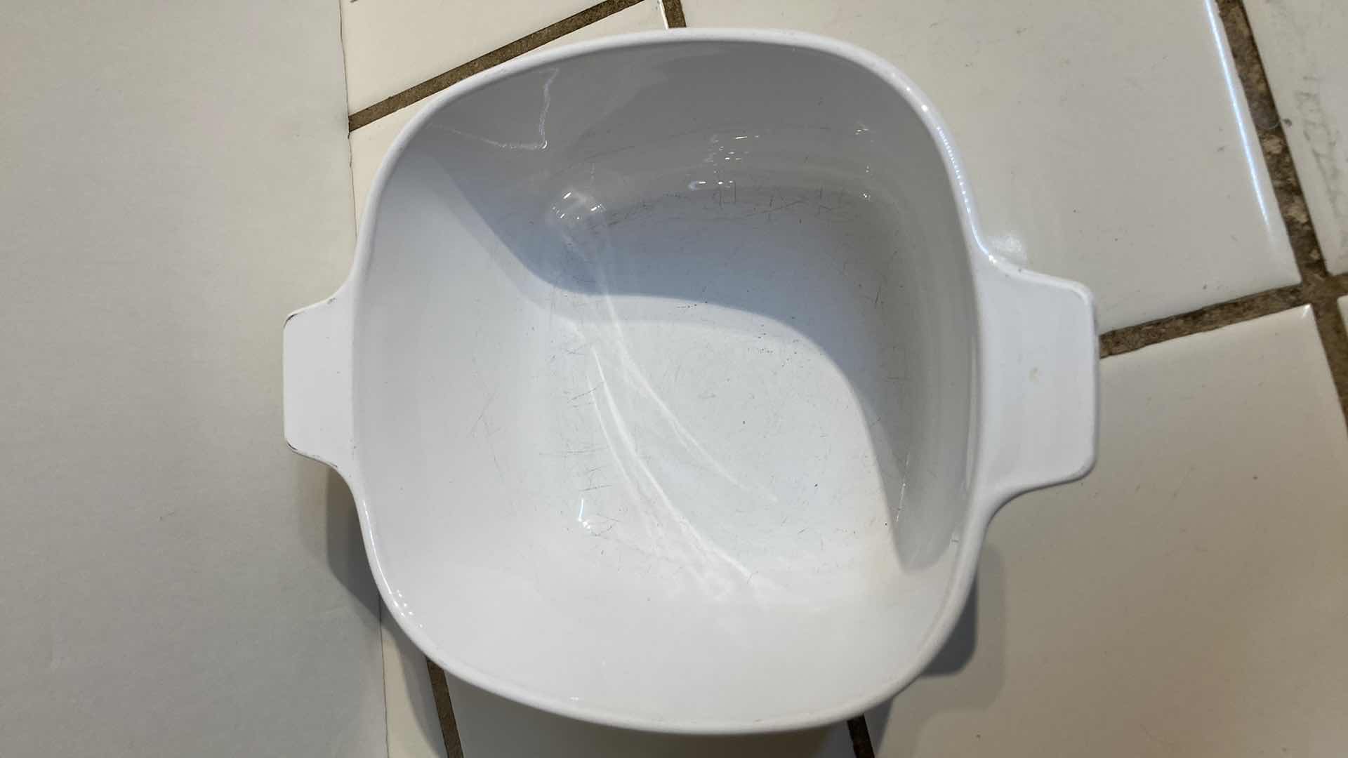 Photo 1 of CORNING WARE CORNFLOWER CASSEROLE SET (3) W POT HANDLE & LID