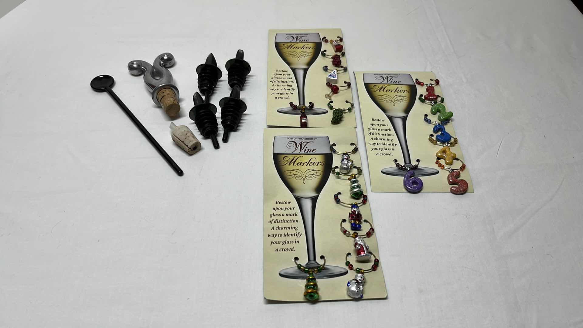 Photo 1 of 18- BOSTON WAREHOUSE WINE MARKERS & WINE/LIQUOR ACCESSORIES