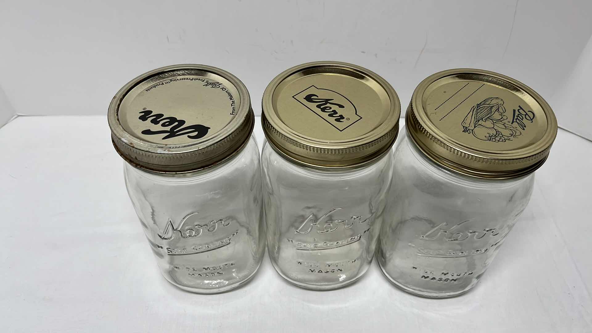 Photo 1 of 5- KERR WIDE MOUTH MASON JARS