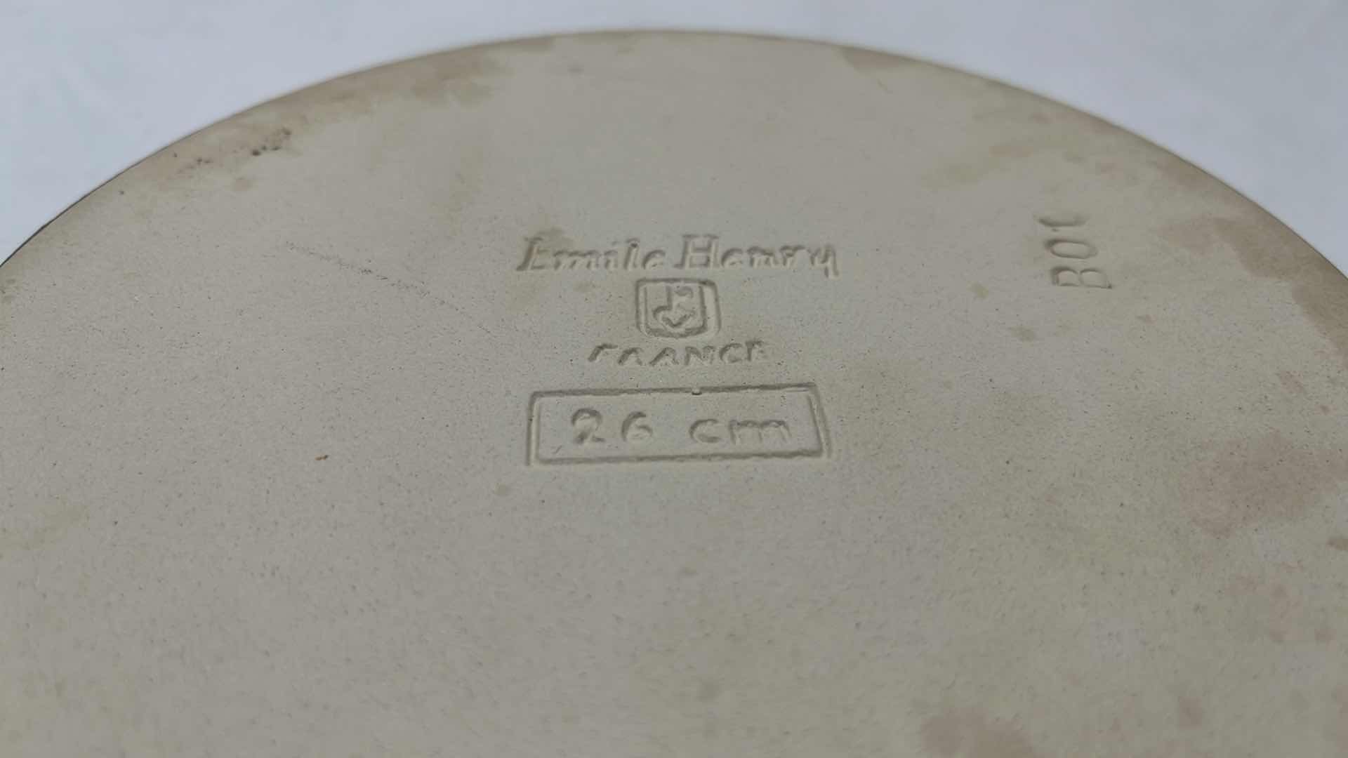 Photo 3 of EMILE HENRY 9” PIE DISH, ROUGE, MADE IN FRANCE