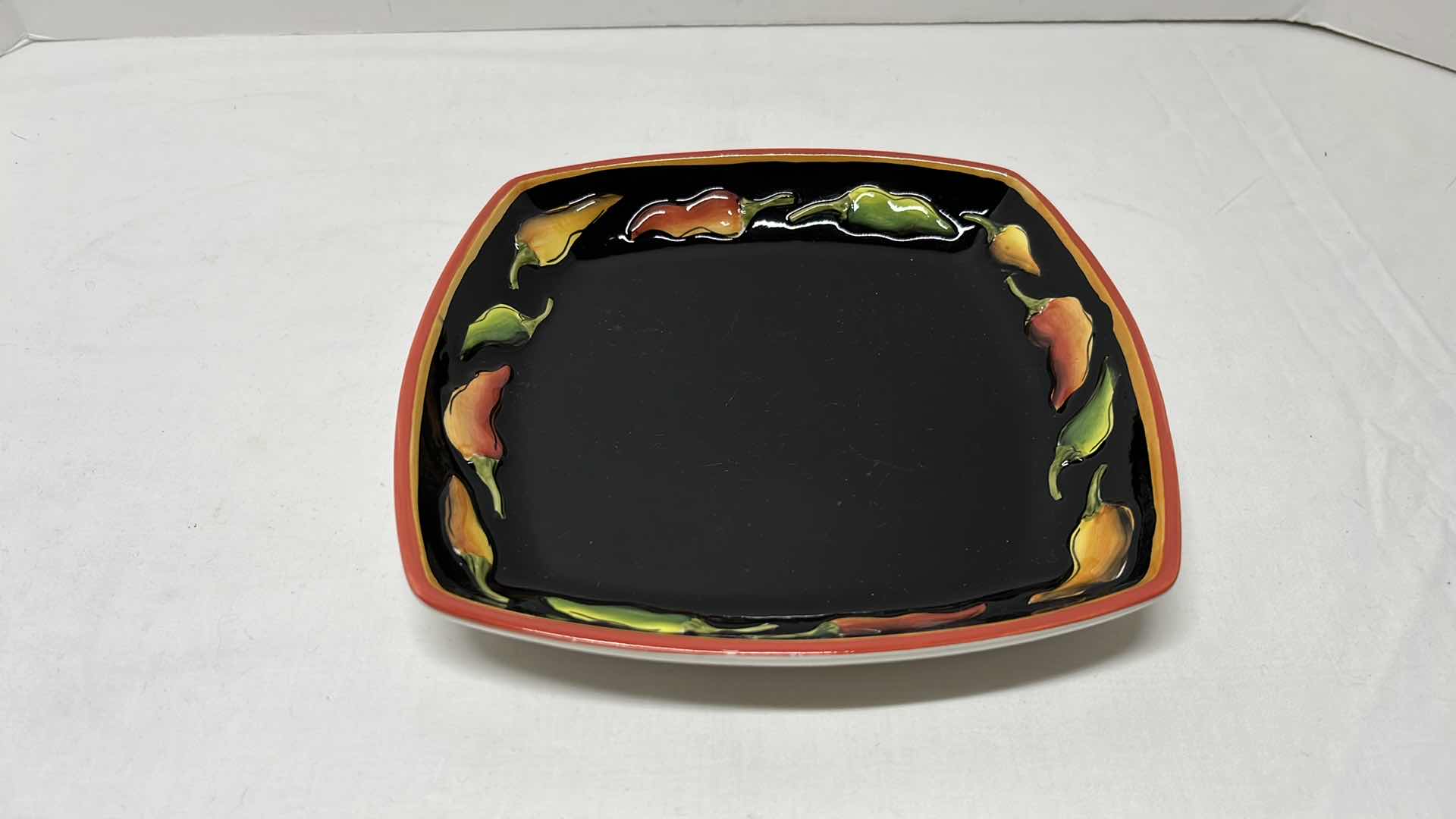 Photo 11 of 2 BLACK CORNING WARE DISHES, MIXING BOWL, 2 SMALL RAMEKINS, CREAM & SUGAR DISHES W BLACK CHILE PEPPER PLATE (9 PCS)