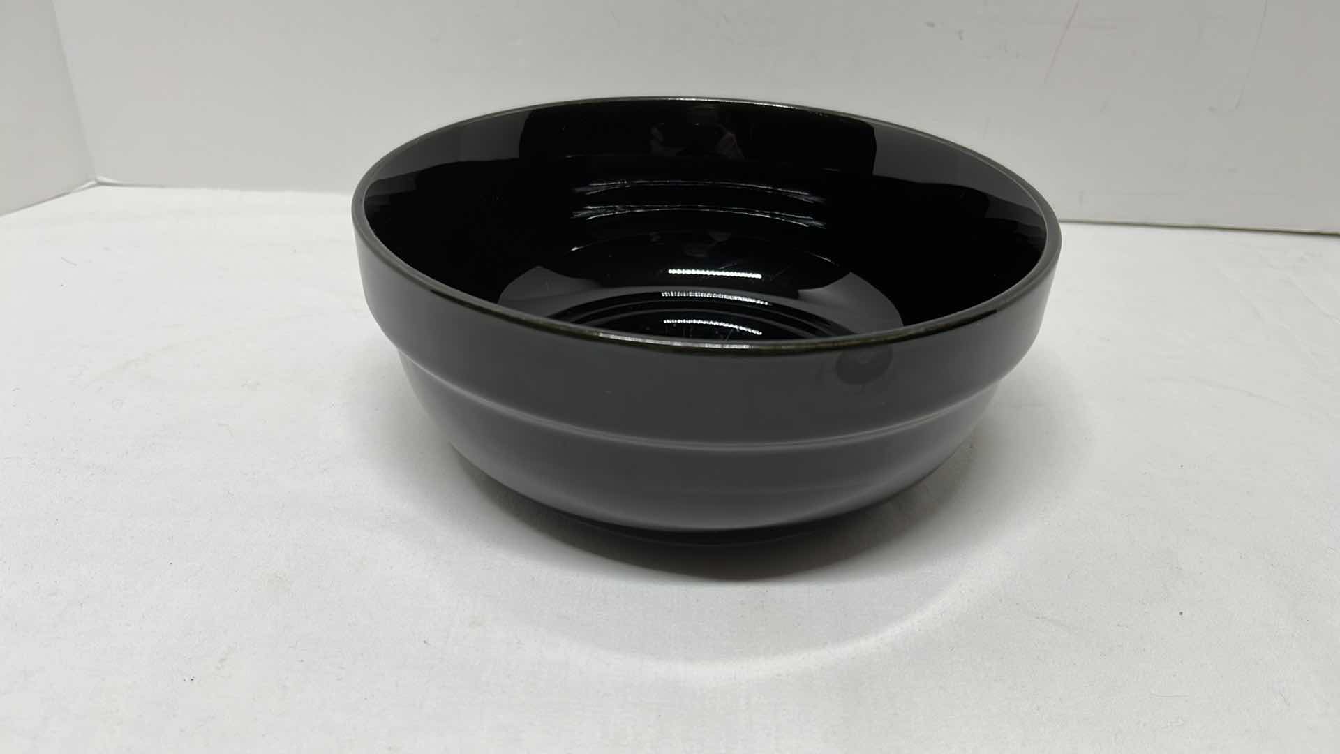 Photo 7 of 2 BLACK CORNING WARE DISHES, MIXING BOWL, 2 SMALL RAMEKINS, CREAM & SUGAR DISHES W BLACK CHILE PEPPER PLATE (9 PCS)