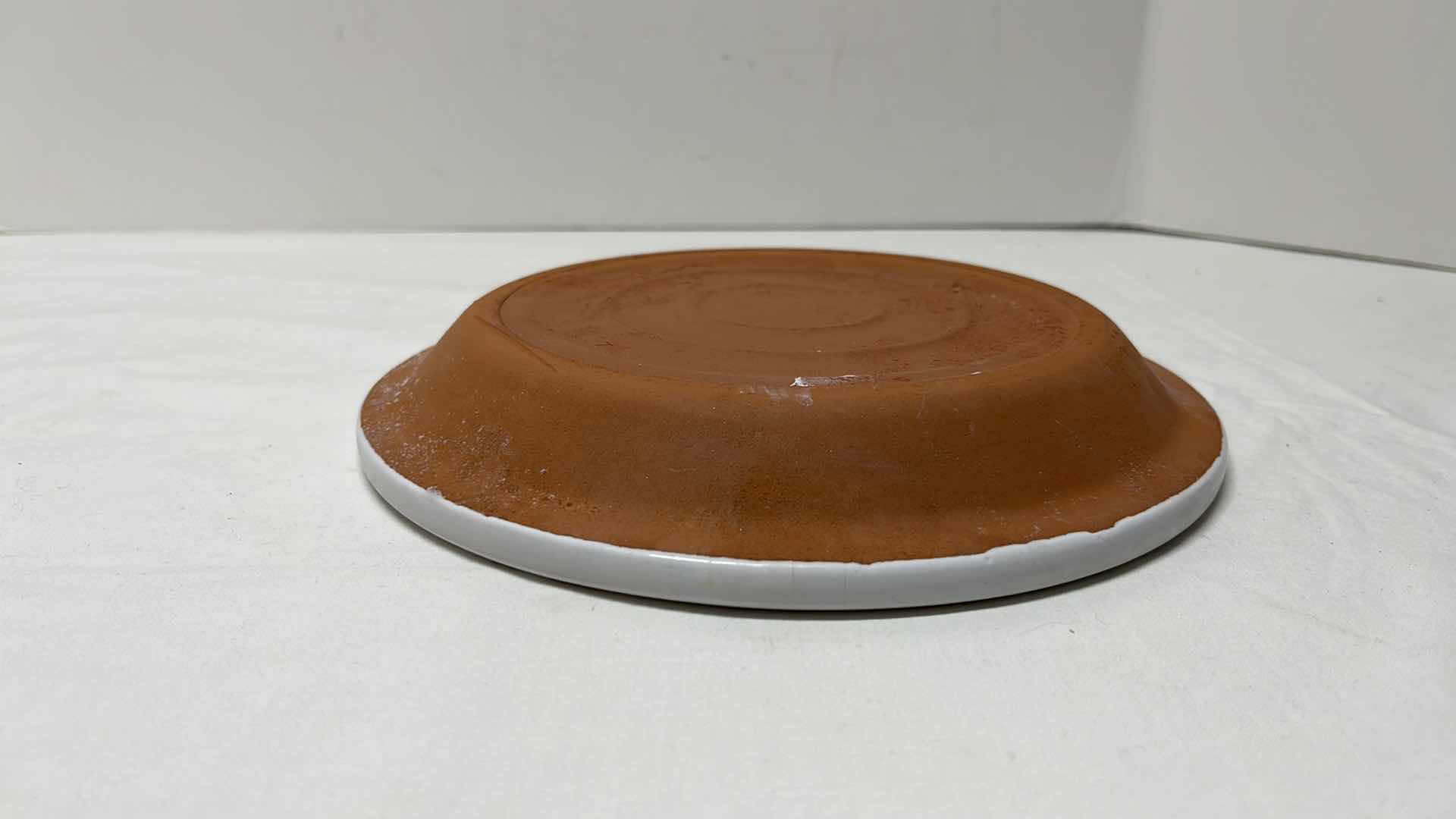 Photo 1 of CLAY TORTILLA WARMER 6.75” & CANDLE HOLDER 6.25”H W DISH