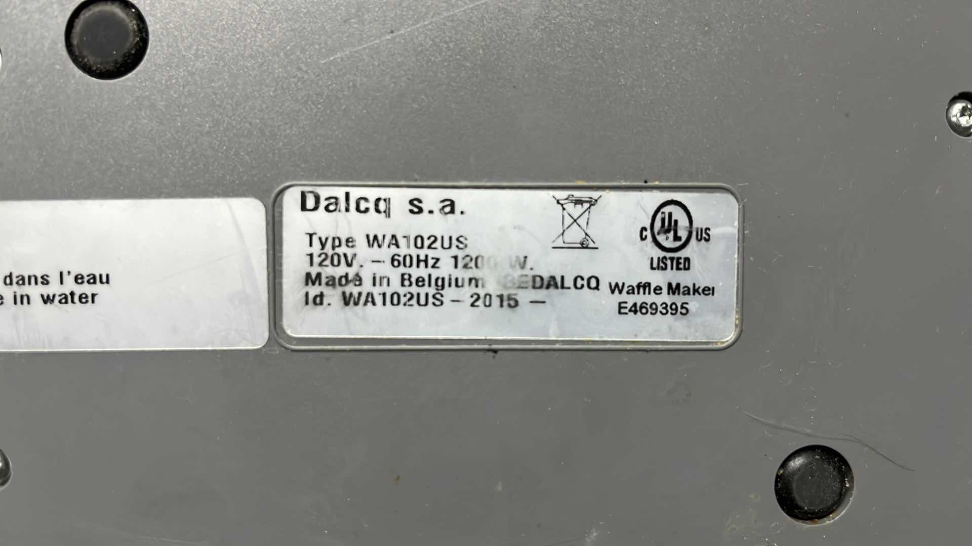 Photo 1 of CROQUADE WAFFLE MAKER (E469395)