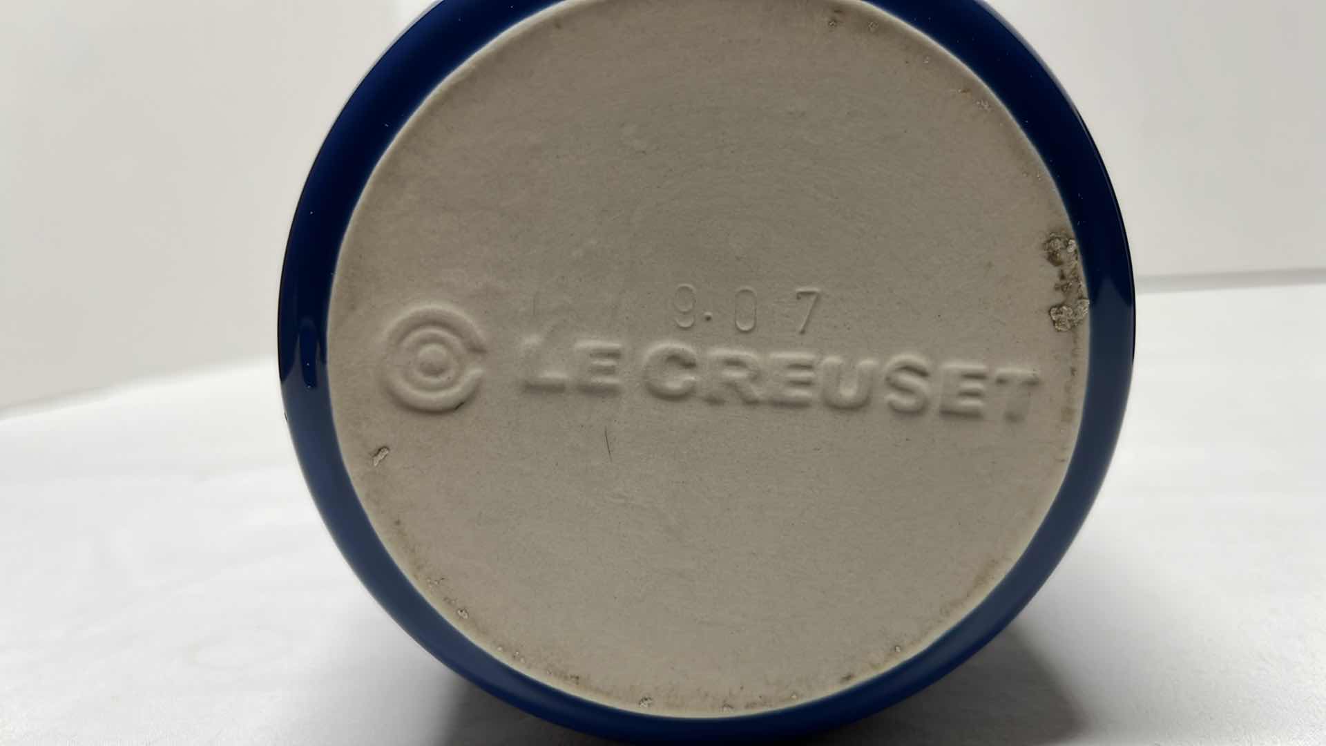 Photo 3 of LE CREUSET STONEWARE UTENSIL HOLDERS SET OF 2, 6”H