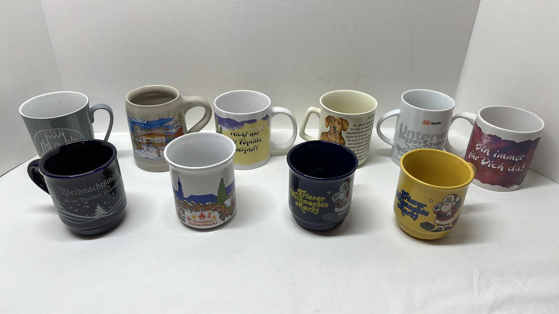 Photo 1 of 10 PCS VARIOUS GERMAN COFFEE MUGS