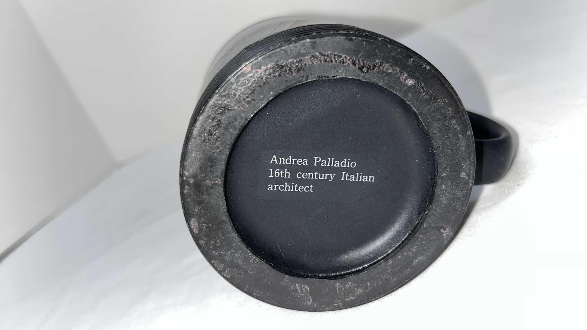 Photo 1 of 2 PC SPECIALTY COFFEE MUGS, 
ANDREA PALLADIO 16TH CENTURY ITALIAN ARCHITECT & NATIONAL CENTER FOR THE STUDY OF FRANK LLOYD WRIGHT