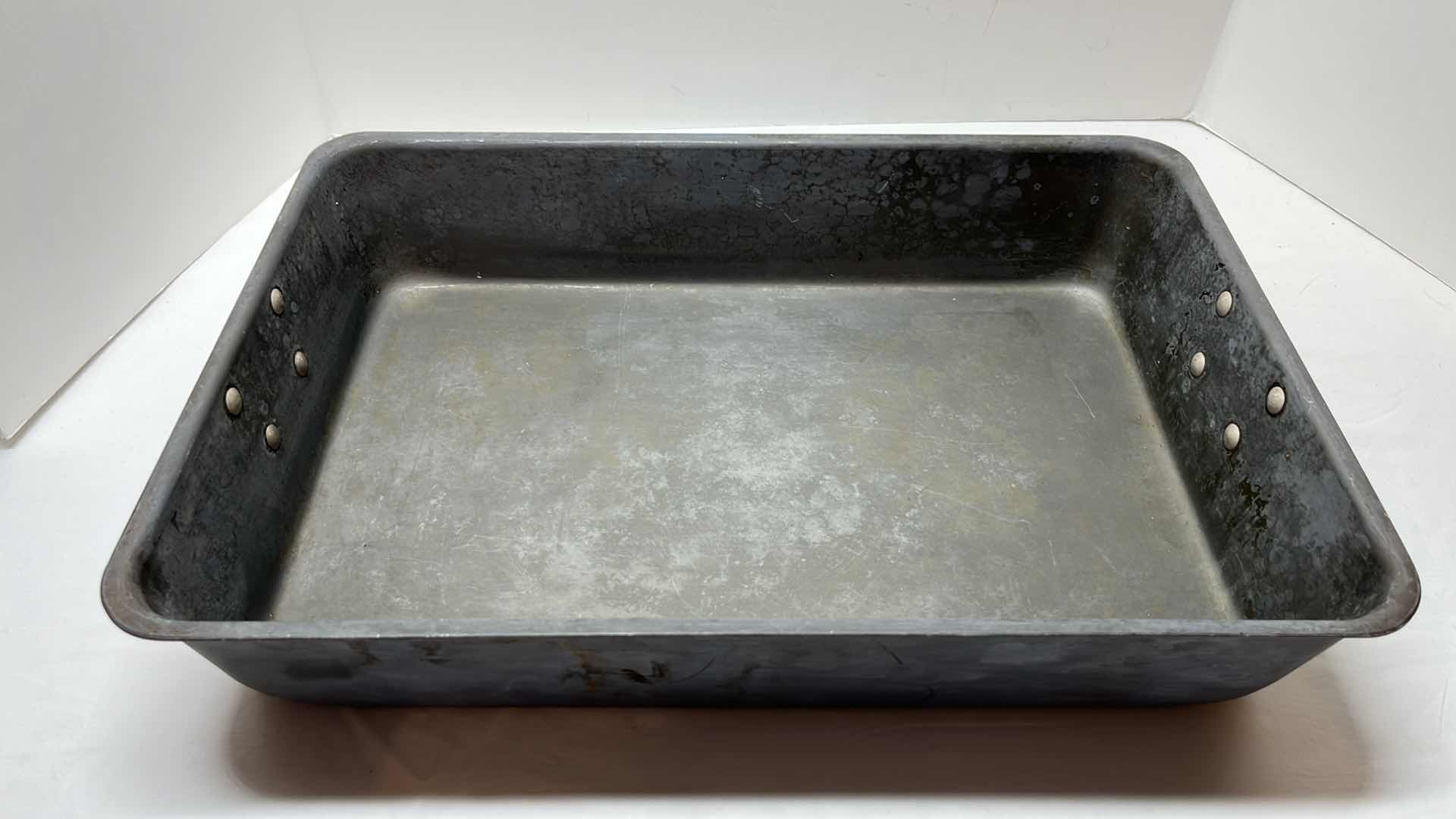 Photo 1 of COMMERCIAL ALUMINUM COOKWARE ROASTING PAN W RACK 13” X 18.5” X 3.75”H