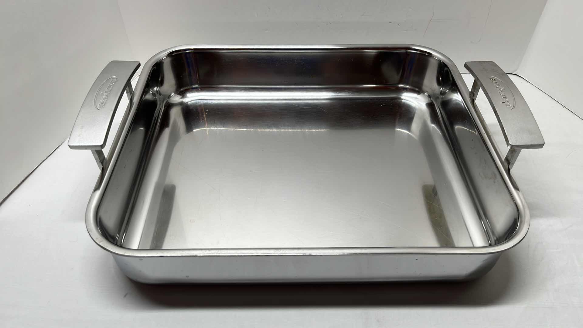 Photo 1 of DEMEYERE ROASTING PAN MADE IN BELGIUM 13.3” X 15.7” X 3.25”H (REF 48740)