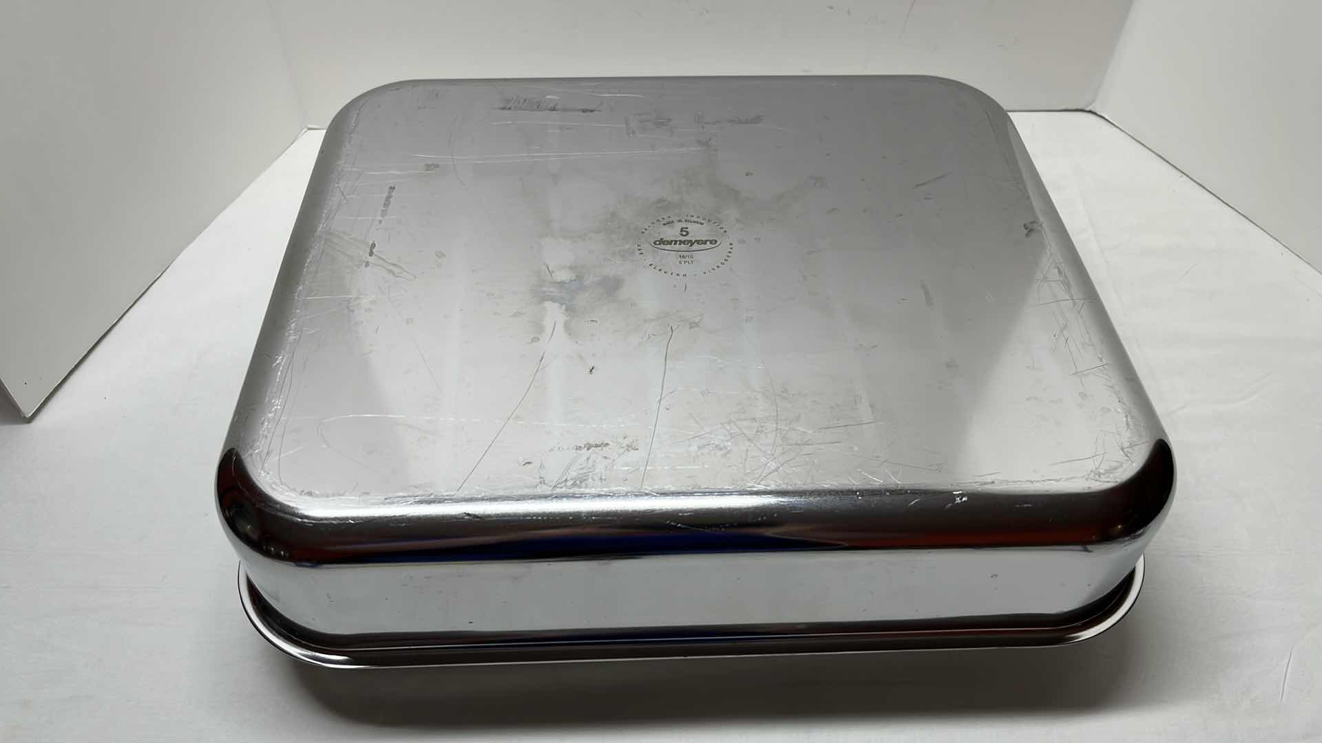 Photo 1 of DEMEYERE ROASTING PAN MADE IN BELGIUM 13.3” X 15.7” X 3.25”H (REF 48740)