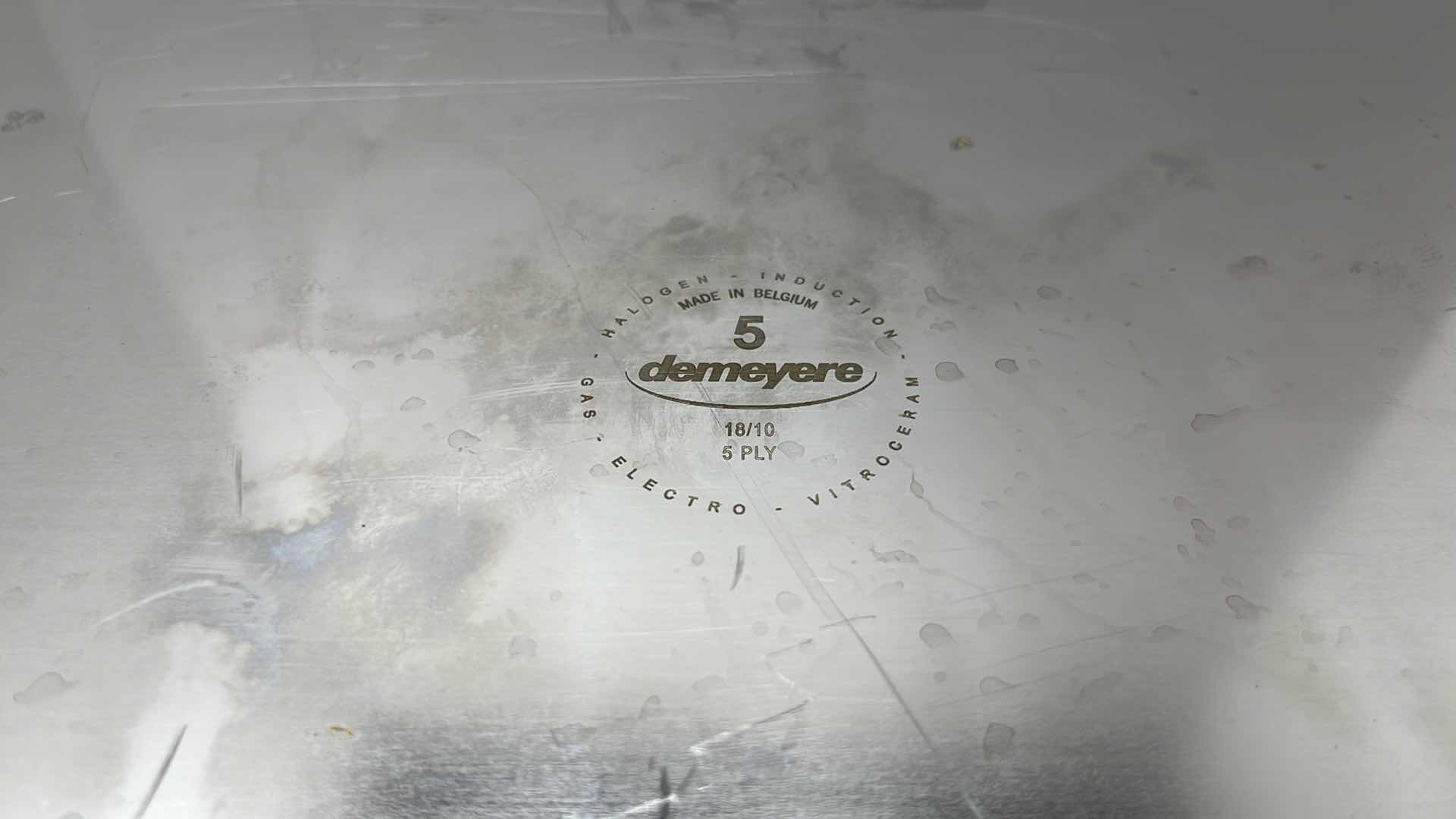 Photo 1 of DEMEYERE ROASTING PAN MADE IN BELGIUM 13.3” X 15.7” X 3.25”H (REF 48740)