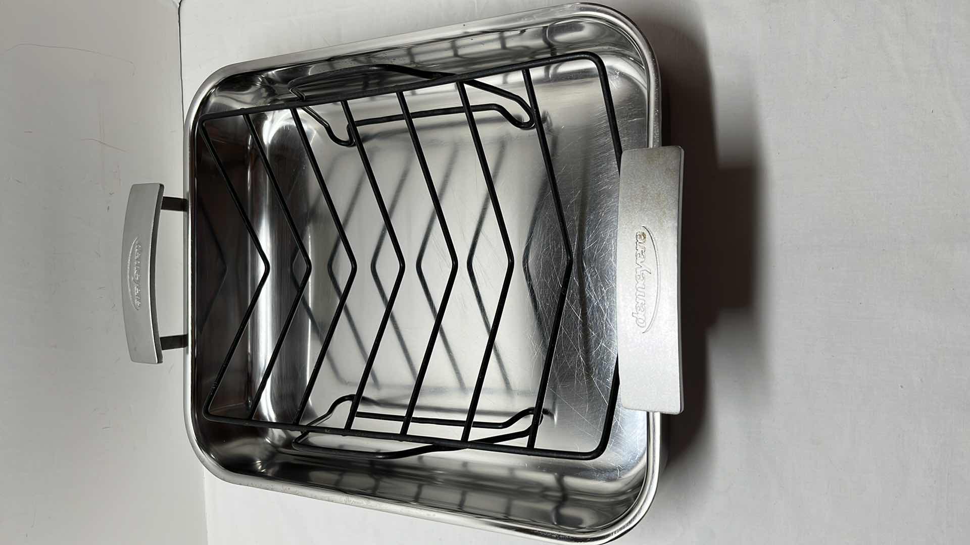 Photo 1 of DEMEYERE ROASTING PAN MADE IN BELGIUM 13.3” X 15.7” X 3.25”H (REF 48740)