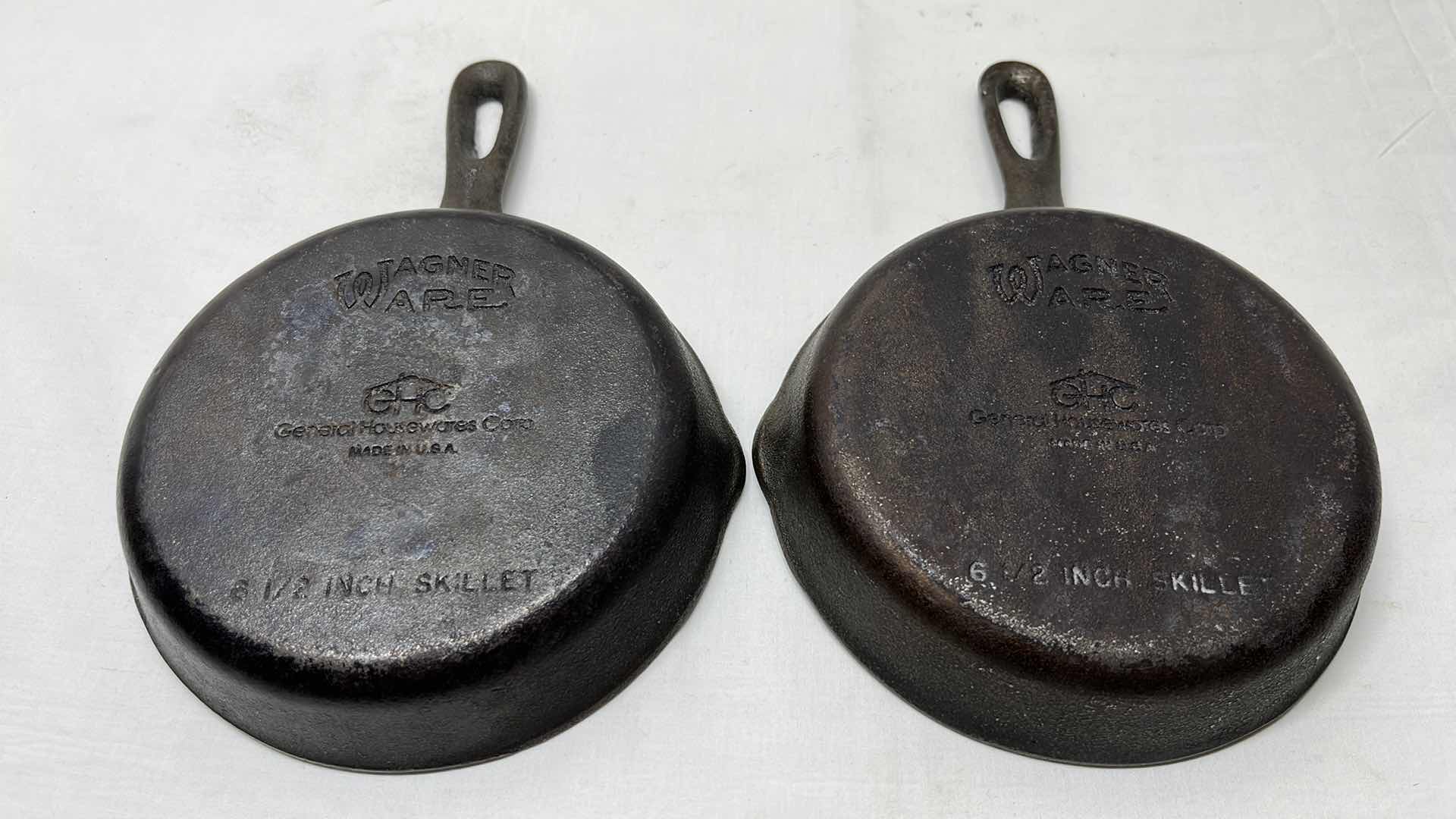 Photo 1 of 3 PCS CAST IRON SKILLETS 6.5”