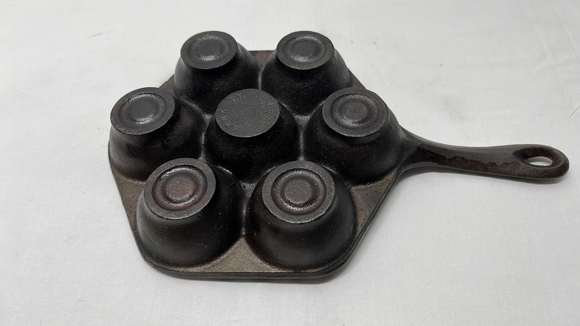 Photo 1 of DANISH CAST IRON AEBLESKIVER PAN 8.75” X 1.75”H