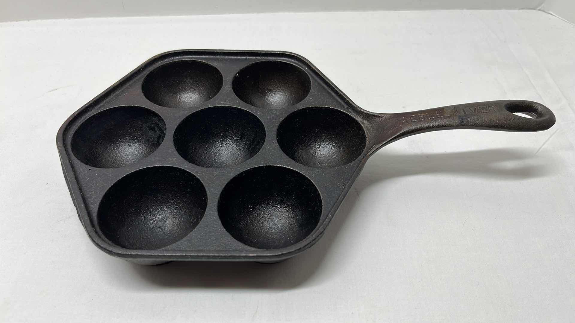 Photo 1 of DANISH CAST IRON AEBLESKIVER PAN 8.75” X 1.75”H