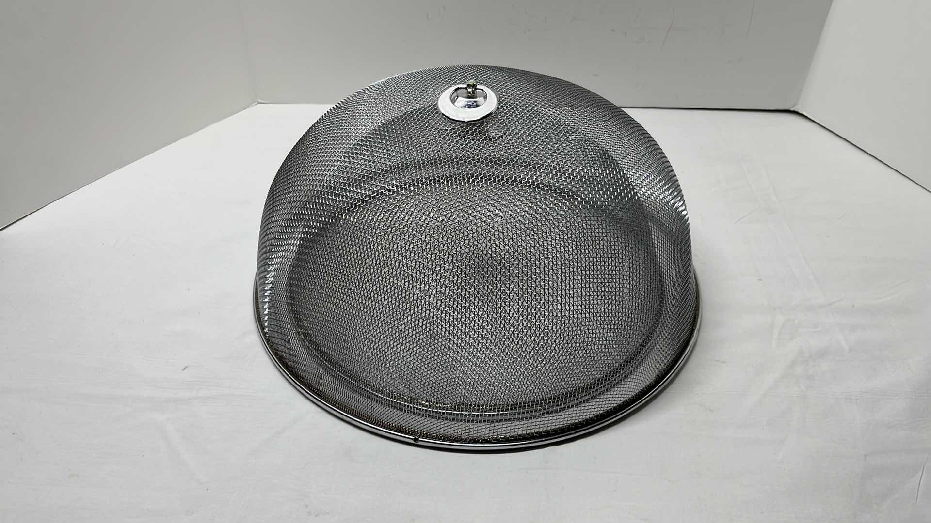 Photo 1 of CHROME MESH FOOD COVERS (2) 11.5” & 13.5”