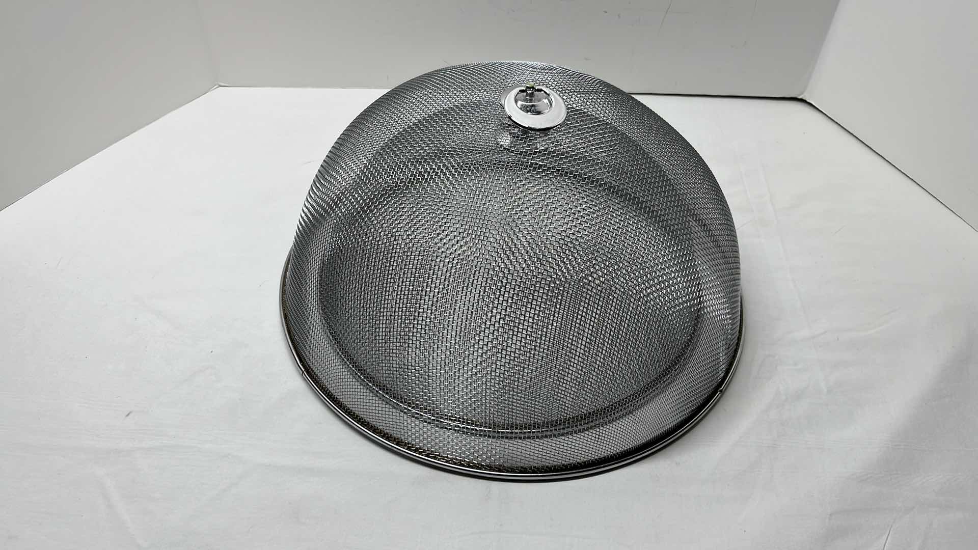 Photo 1 of CHROME MESH FOOD COVERS (2) 11.5” & 13.5”
