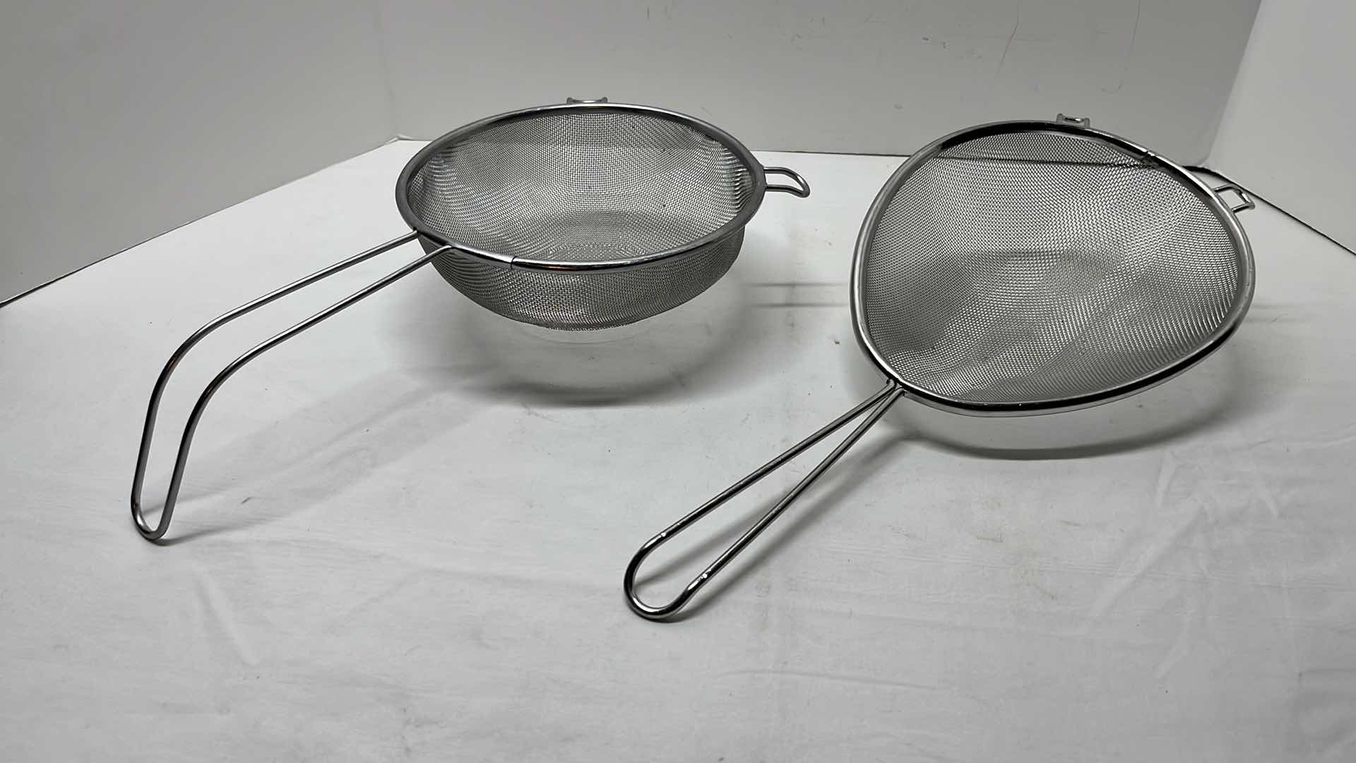 View 1 of IBASTE PASTA STRAINER 7.25” & ELONGATED STRAINER 7.25” X 8.5”