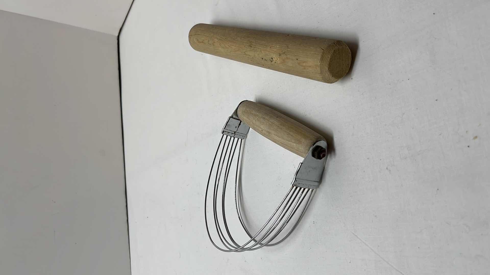 Photo 9 of LARGE MEASURING SIFTER, 35 OZ BLACK MEASURING CUP, 2 COOKIE CUTTERS, 3 LOAF PANS, (4) 3.5” ROUND DOUGH CUTTERS, MEASURING SPOON SET, ROLLING STICK AND DOUGH BLENDER