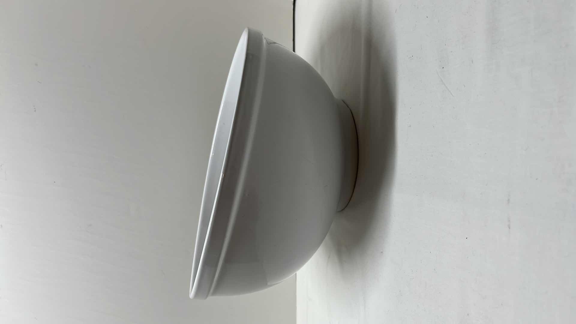 Photo 1 of LARGE CERAMIC OFFSET ROUND BOWL 11.5”D X 7”H & HANDCRAFTED LARGE CLAY POT 10” D X 7.25”H