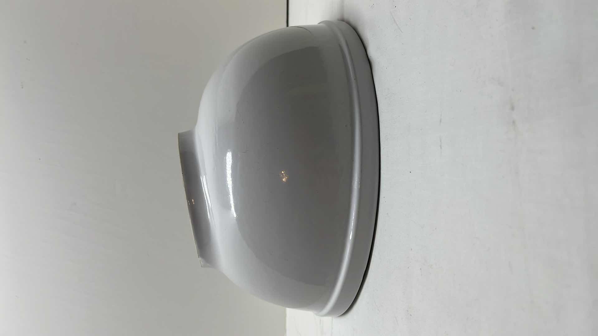 Photo 1 of LARGE CERAMIC OFFSET ROUND BOWL 11.5”D X 7”H & HANDCRAFTED LARGE CLAY POT 10” D X 7.25”H