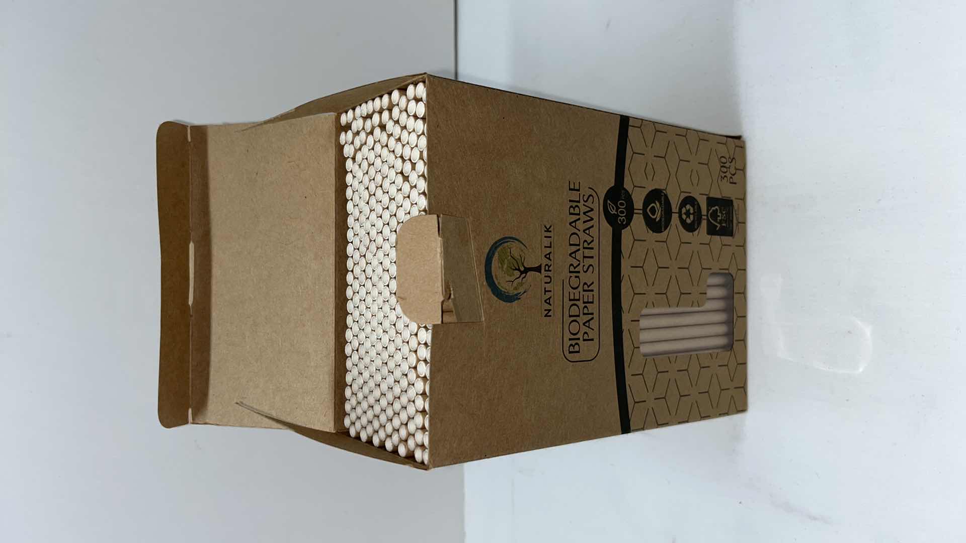 Photo 3 of NATURALIK BIODEGRADABLE PAPER STRAWS (APPROX 300)