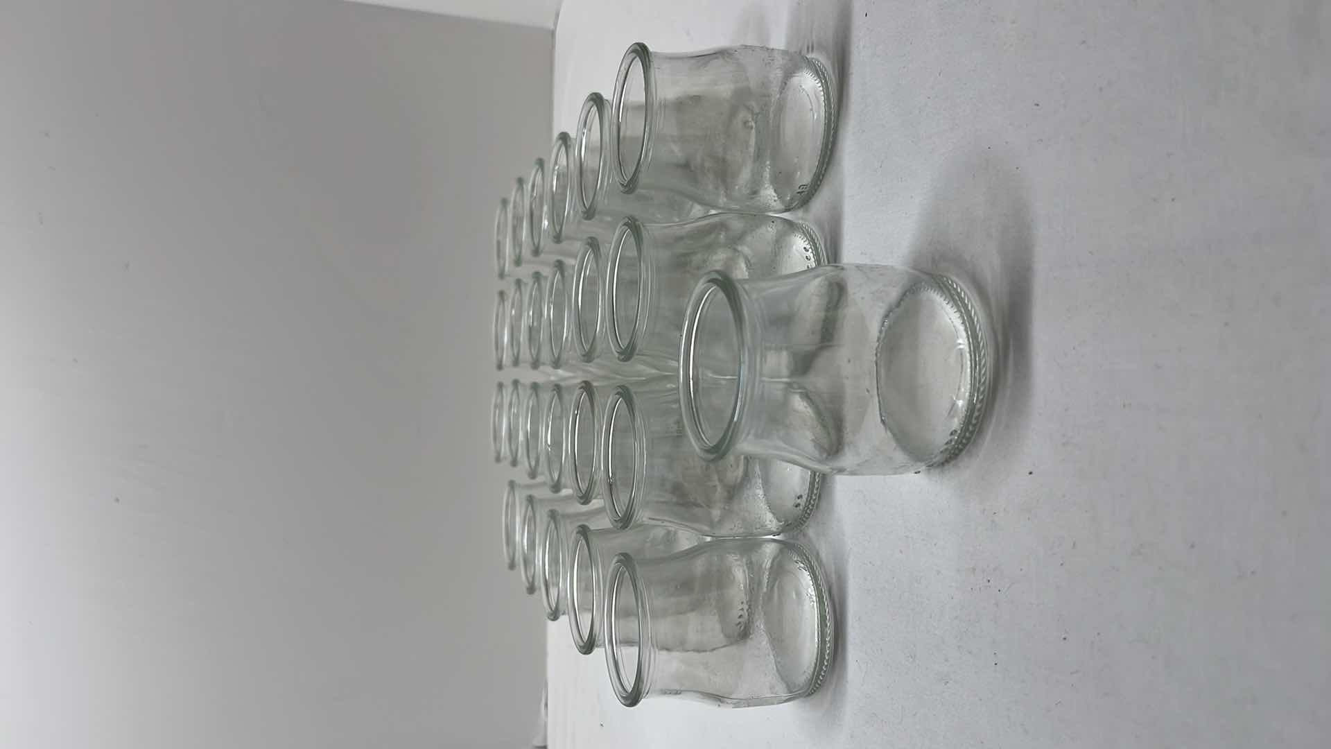 Photo 1 of 24 PCS MILK BOTTLE STYLE JARS (1.75”D OPENING & 2.75”H)