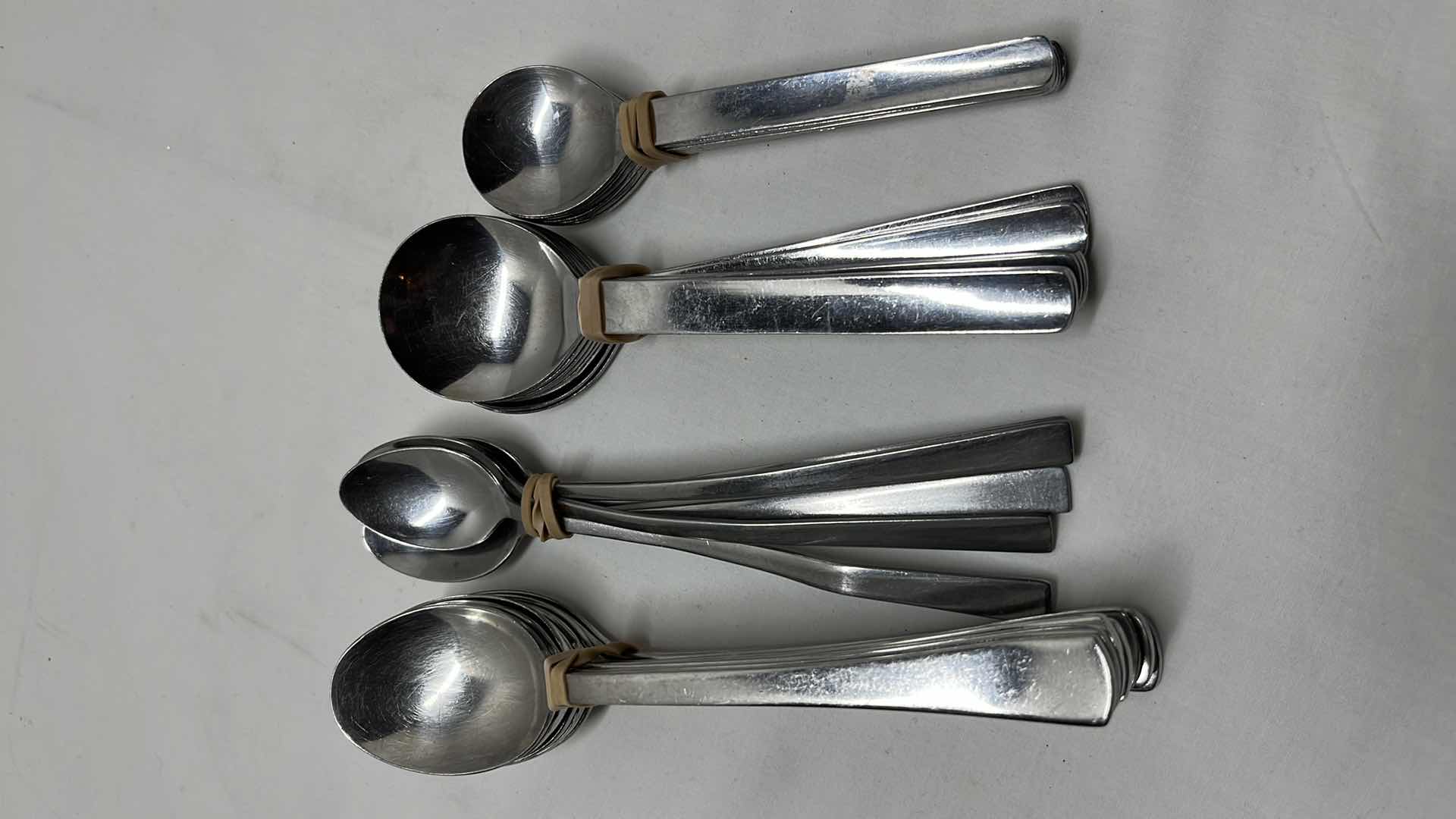 Photo 1 of CHROME STYLE FLATWARE 45 PCS