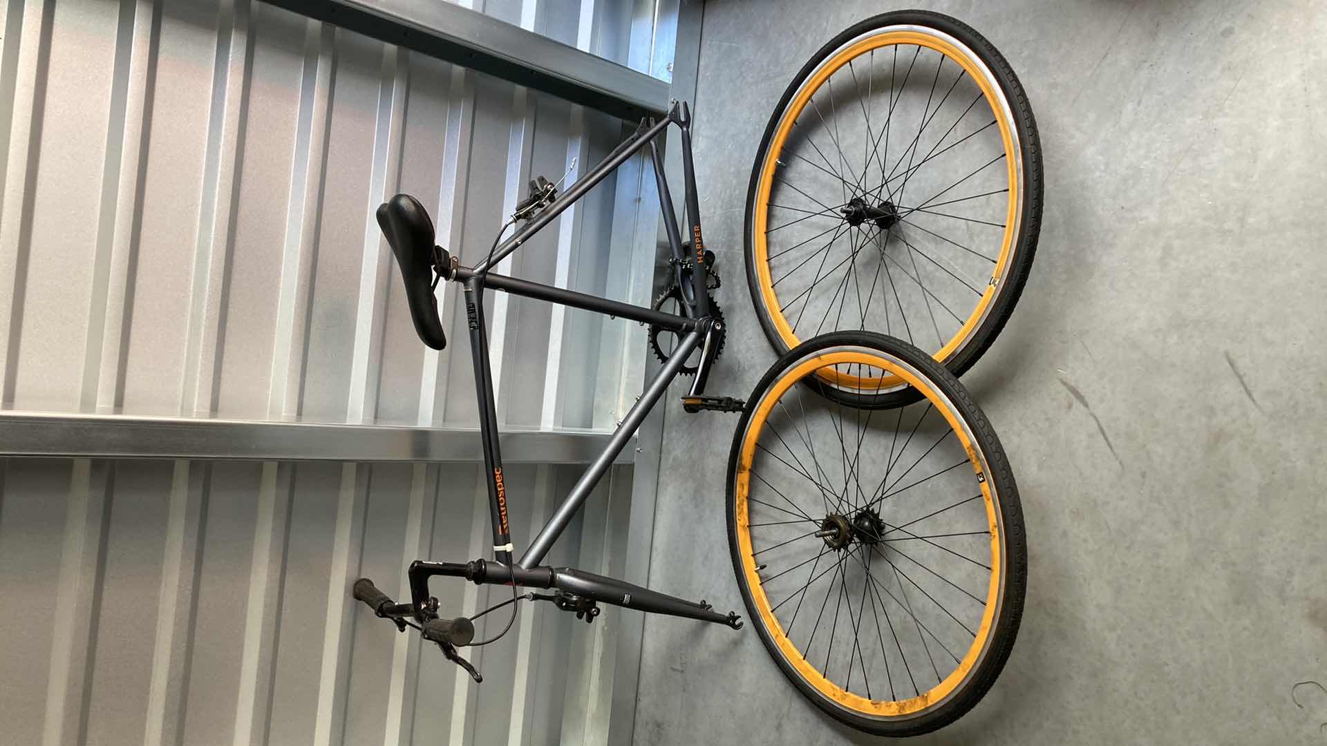 Photo 1 of RETROSPEC HARPER FIXED GEAR BICYCLE FRAME W WHEELS 22” X 37”