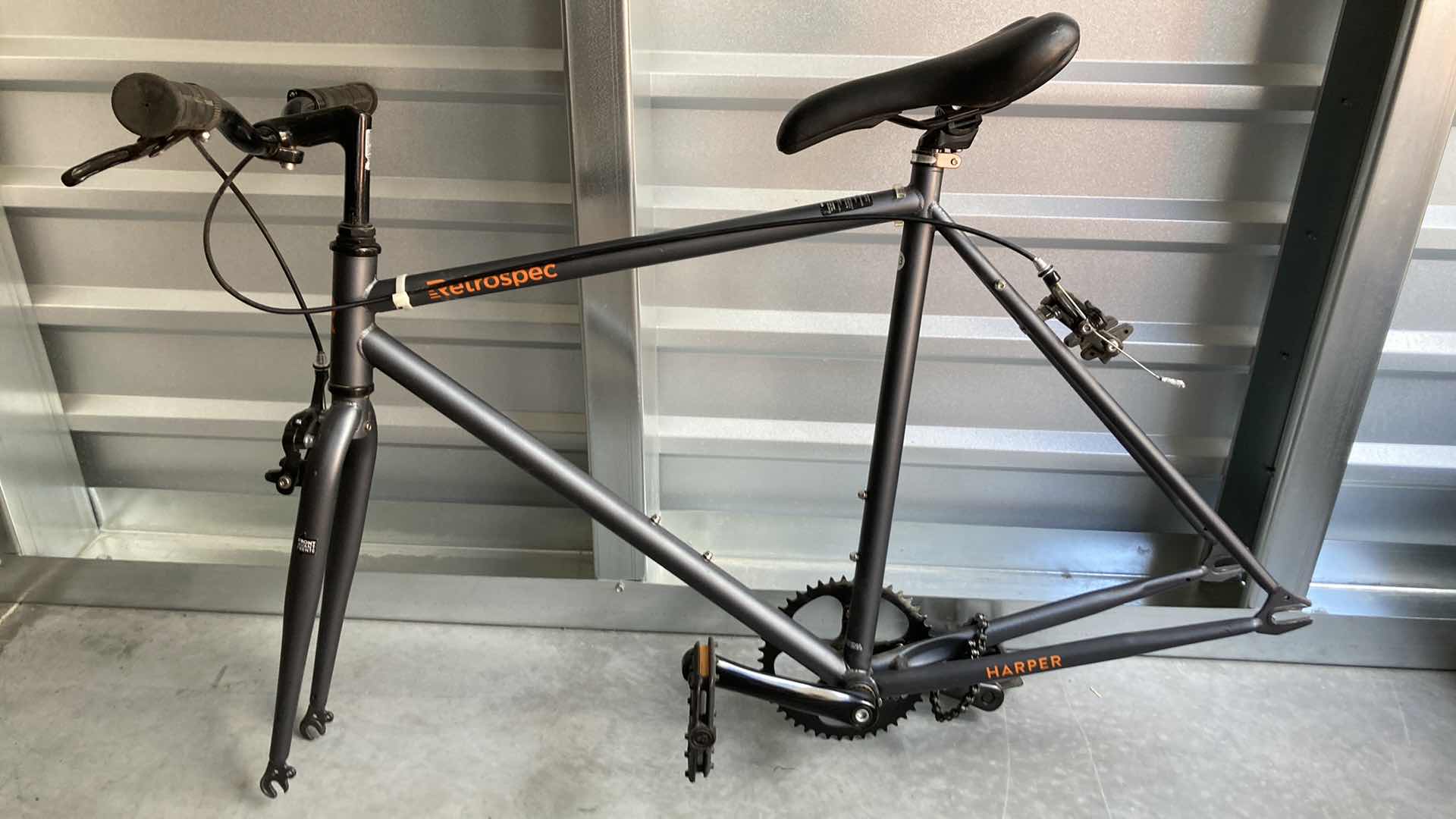 Photo 2 of RETROSPEC HARPER FIXED GEAR BICYCLE FRAME W WHEELS 22” X 37”