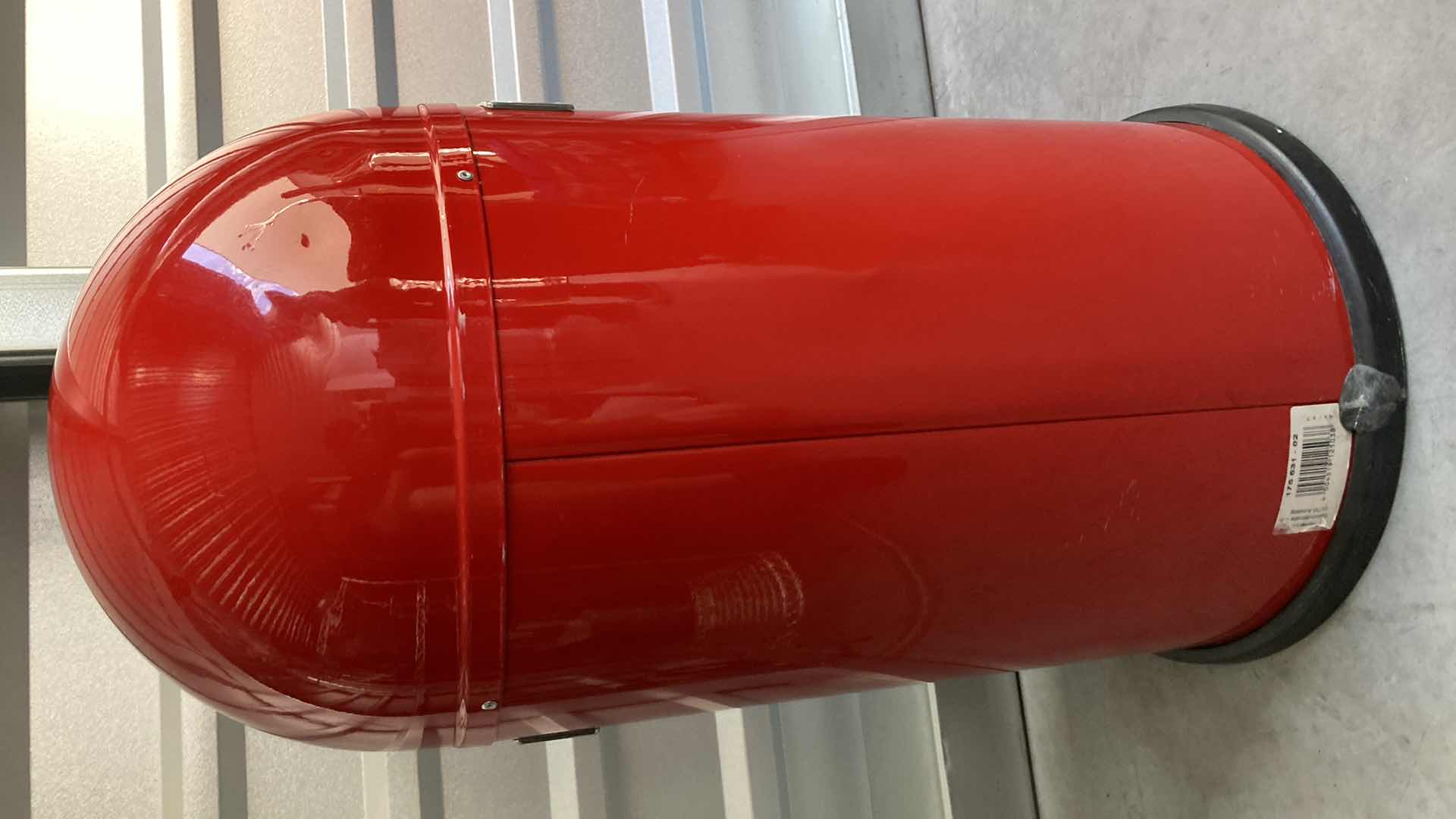 Photo 1 of WESCO RED METAL TRASH CAN 13” X 25”