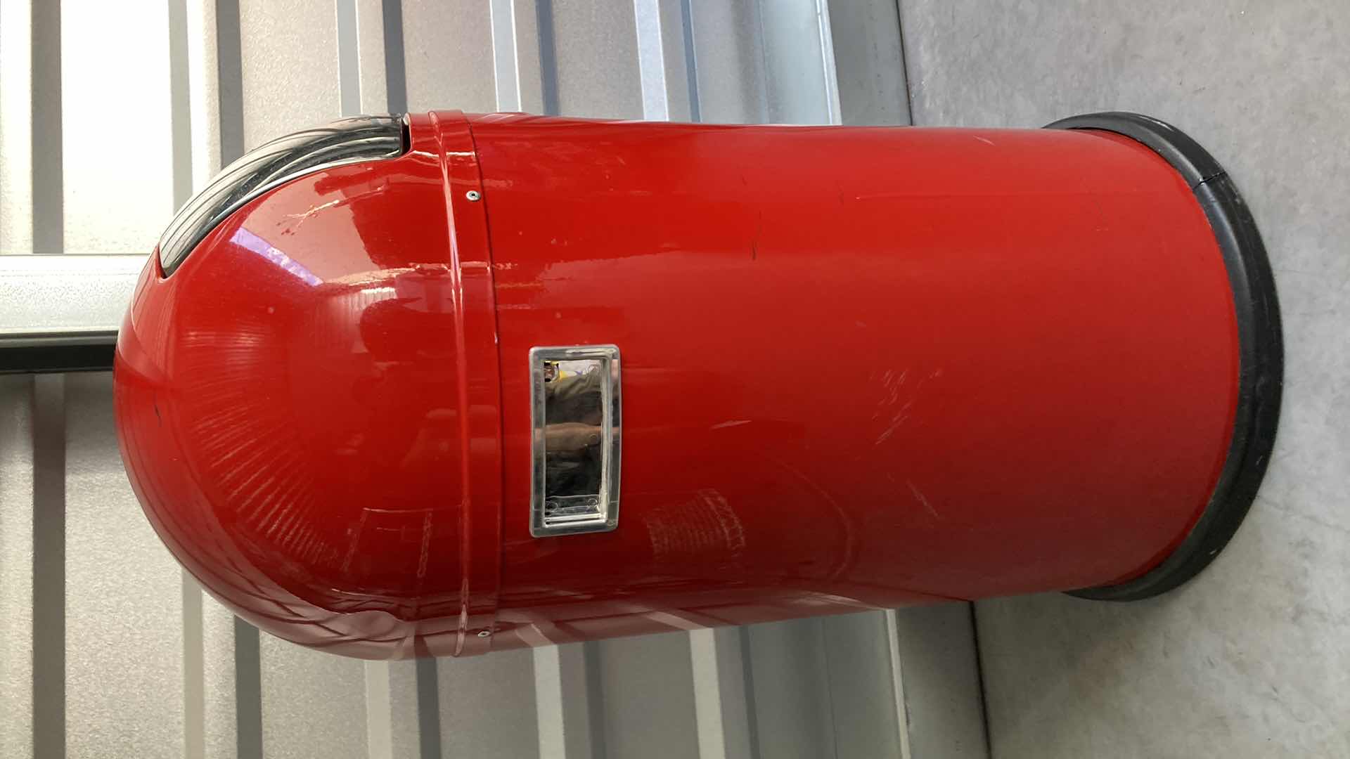 Photo 1 of WESCO RED METAL TRASH CAN 13” X 25”