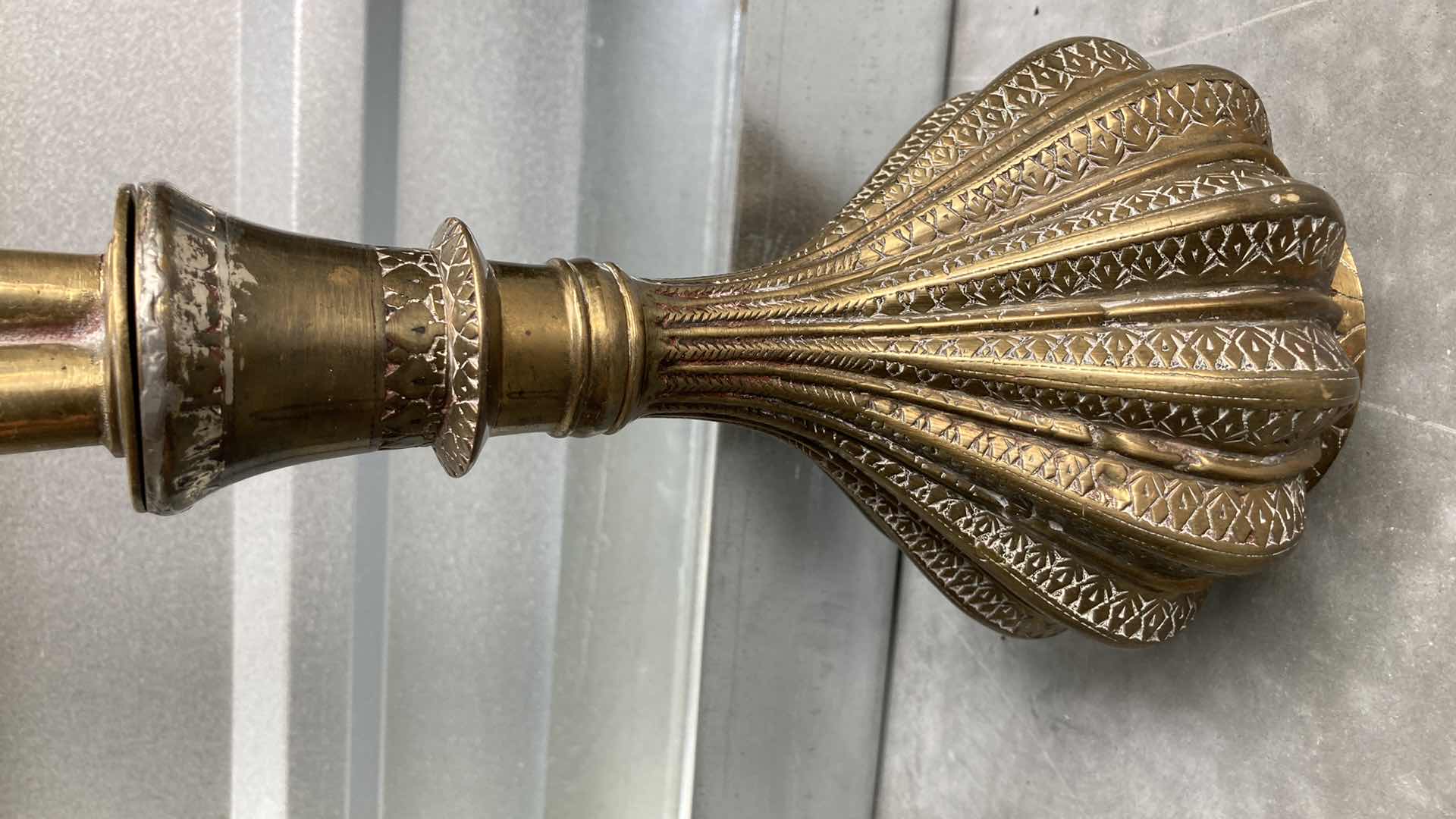 Photo 1 of EARLY CENTURY BRASS HOOKAH 9” X 19”