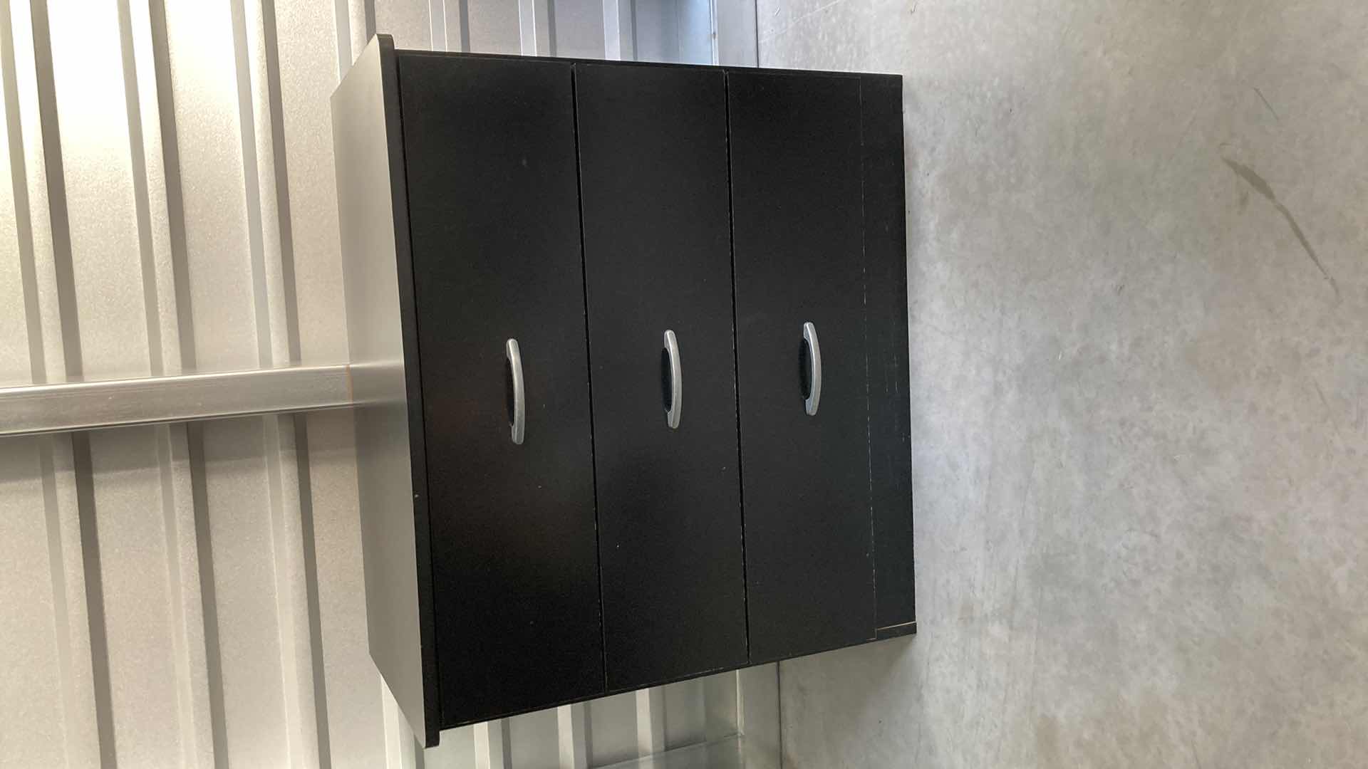 Photo 1 of BLACK LAMINATE 3 DRAWER DRESSER 31.25” X 16” H27.5”