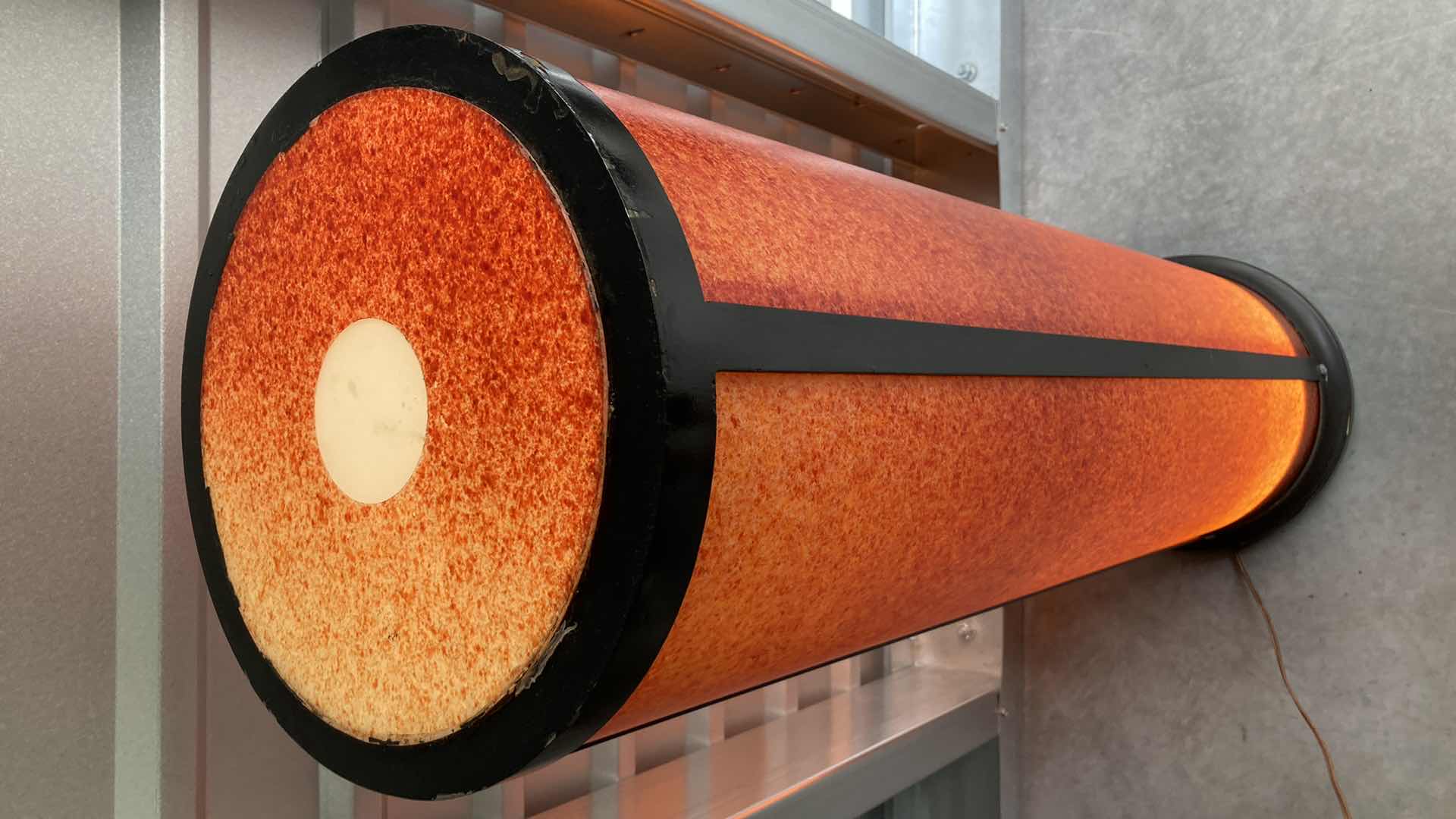 Photo 1 of MODERN FREE STANDING CYLINDER LIGHT 12.5” X 46.5”