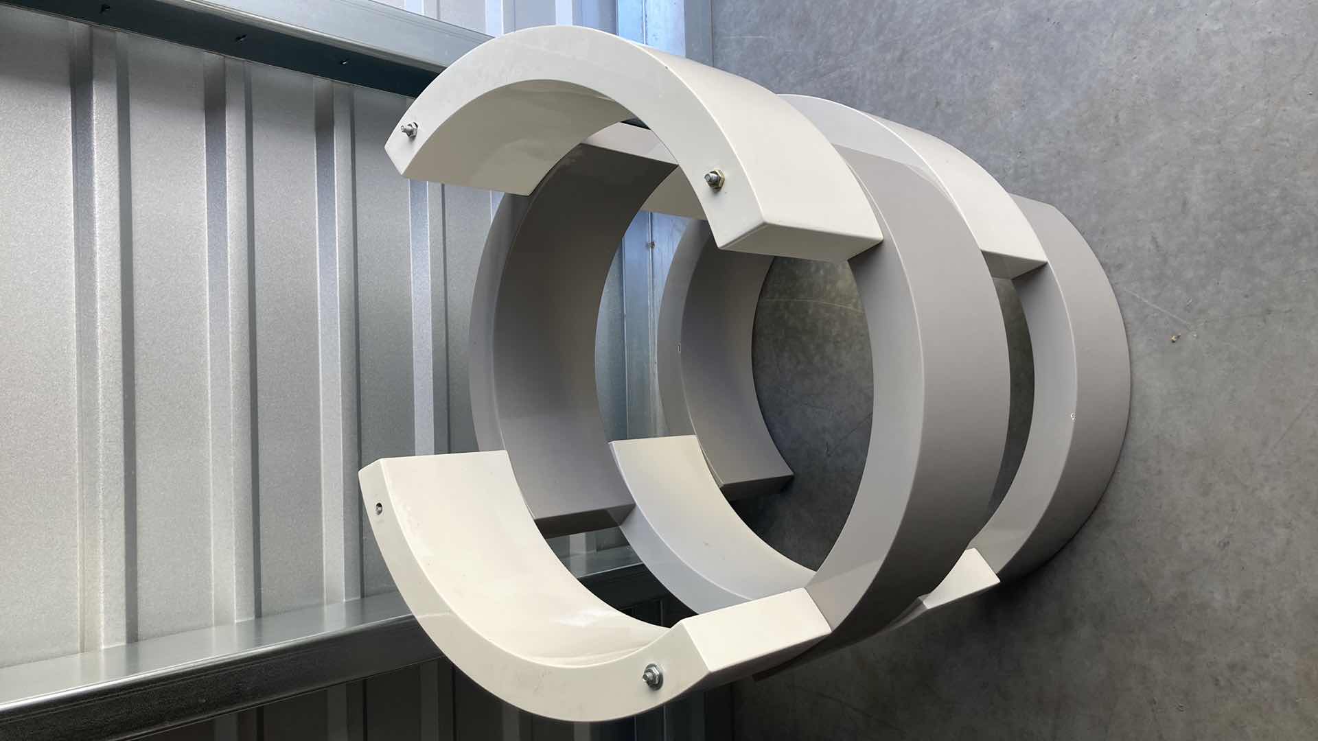 Photo 1 of MODERN ORNATE FIBERGLASS TABLE STAND ONLY 25” X 25.5” H29”