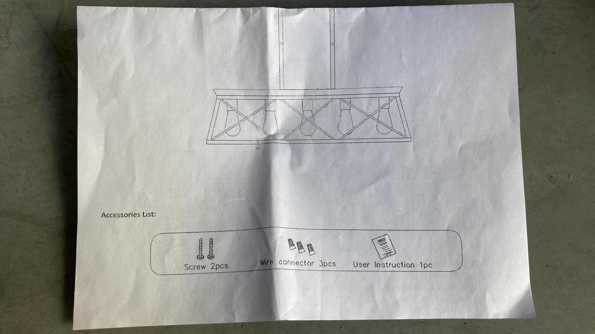 Photo 1 of SOTTAE BLACK & GOLD ISLAND LIGHT  MODEL YG300525PBG