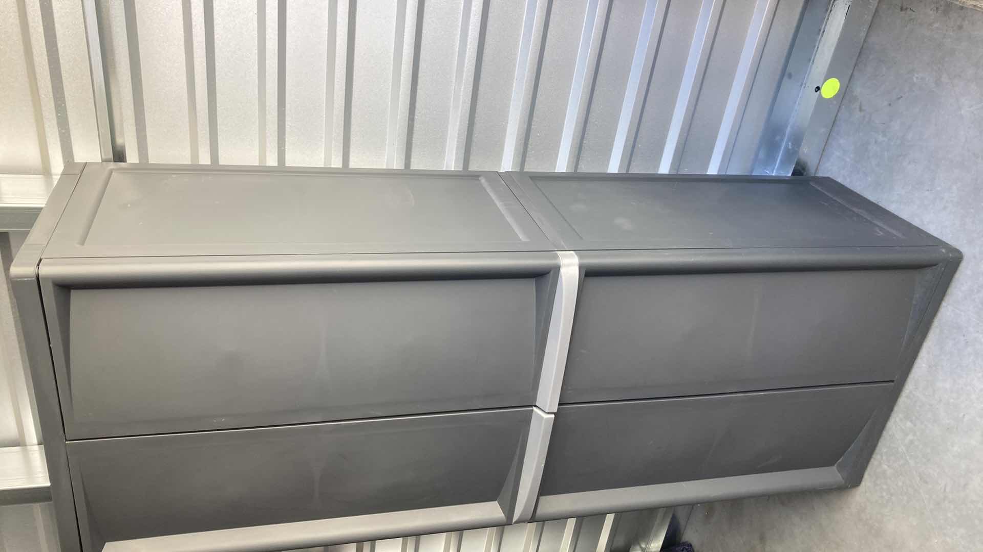 Photo 1 of STERILITE PLASTIC 2 TIER STORAGE CABINET 25.5” X 18” H69.25”