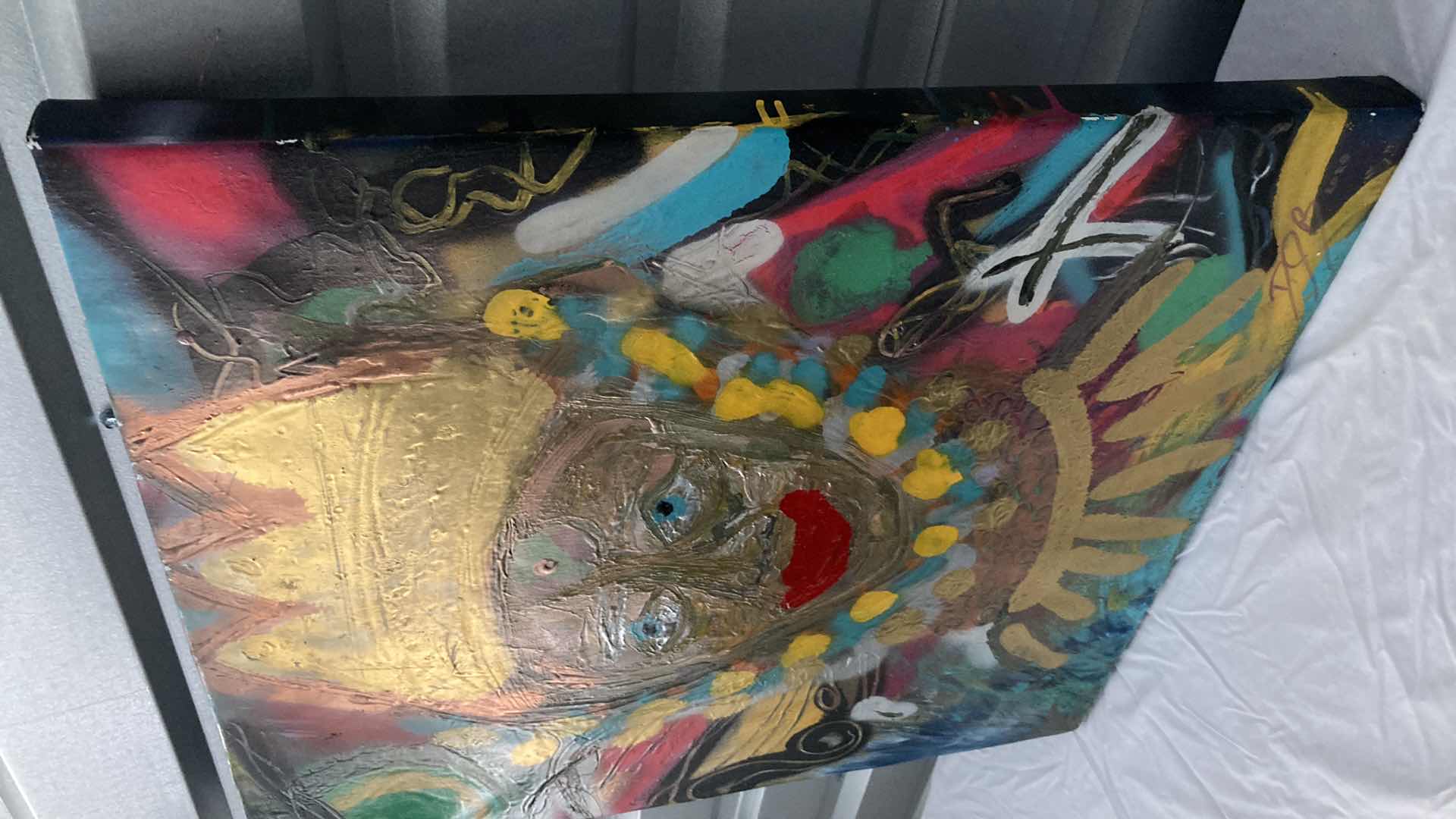 Photo 1 of JESTER PAINTED CANVAS ARTWORK BY LOCAL ARTIST 24” X 27”