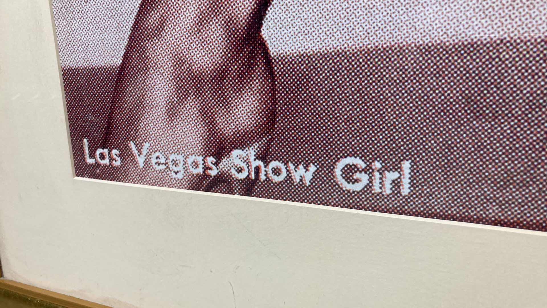 Photo 1 of LAS VEGAS SHOWGIRL FRAMED POSTER 39.5” X 55.5”