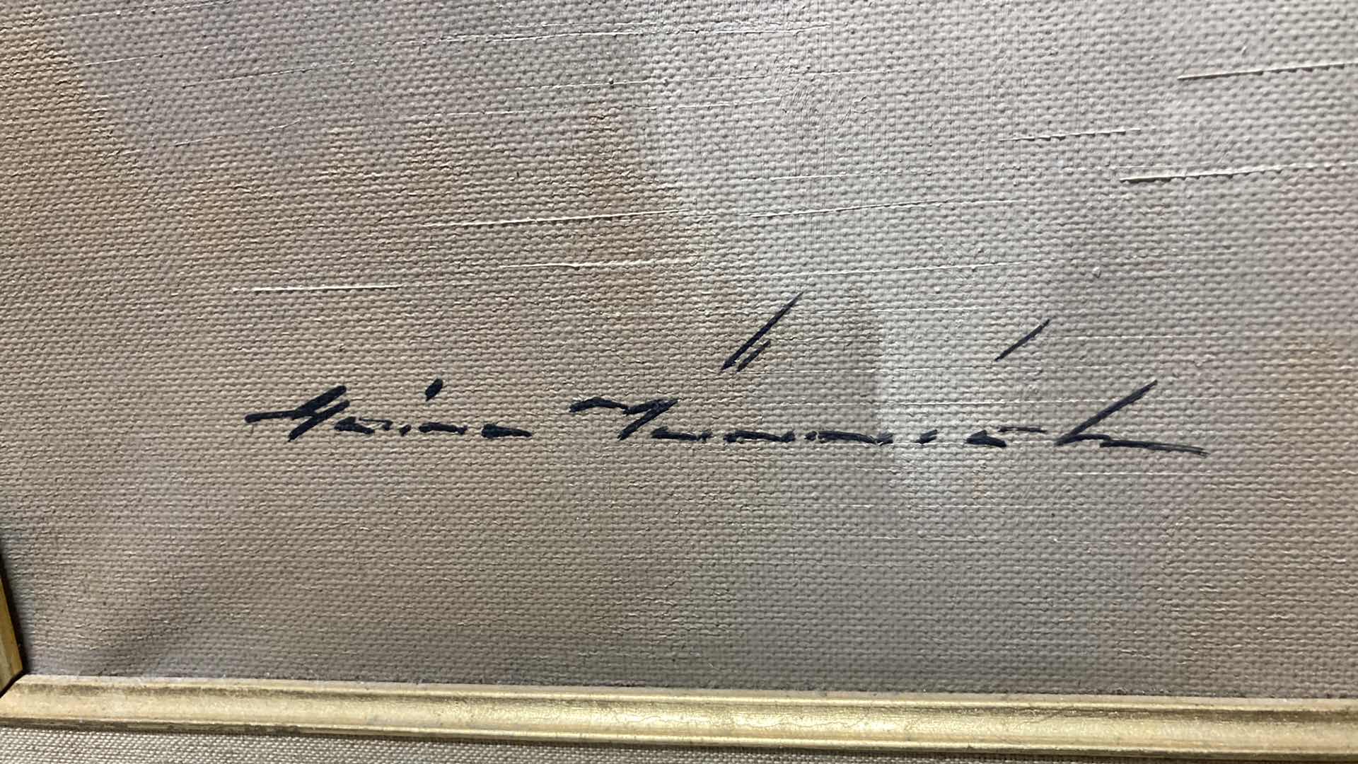 Photo 1 of HEINZ MUNNICH FRAMED ORIGINAL OIL PAINTED CANVAS ARTWORK SIGNED BY ARTIST 1353 30” X 38”