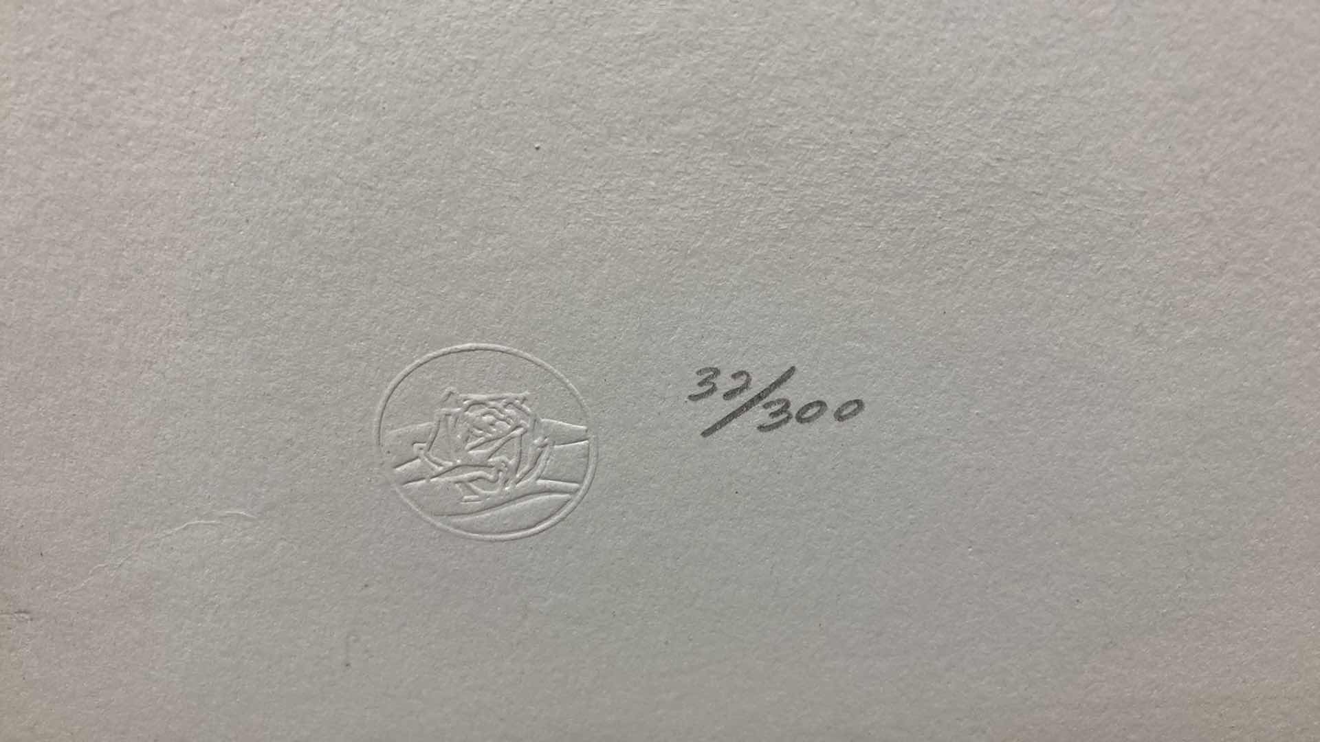 Photo 1 of ABSTRACT SHADOW TREES ARTWORK SIGNED BY CARL JACOB 32/300 26” X 33”