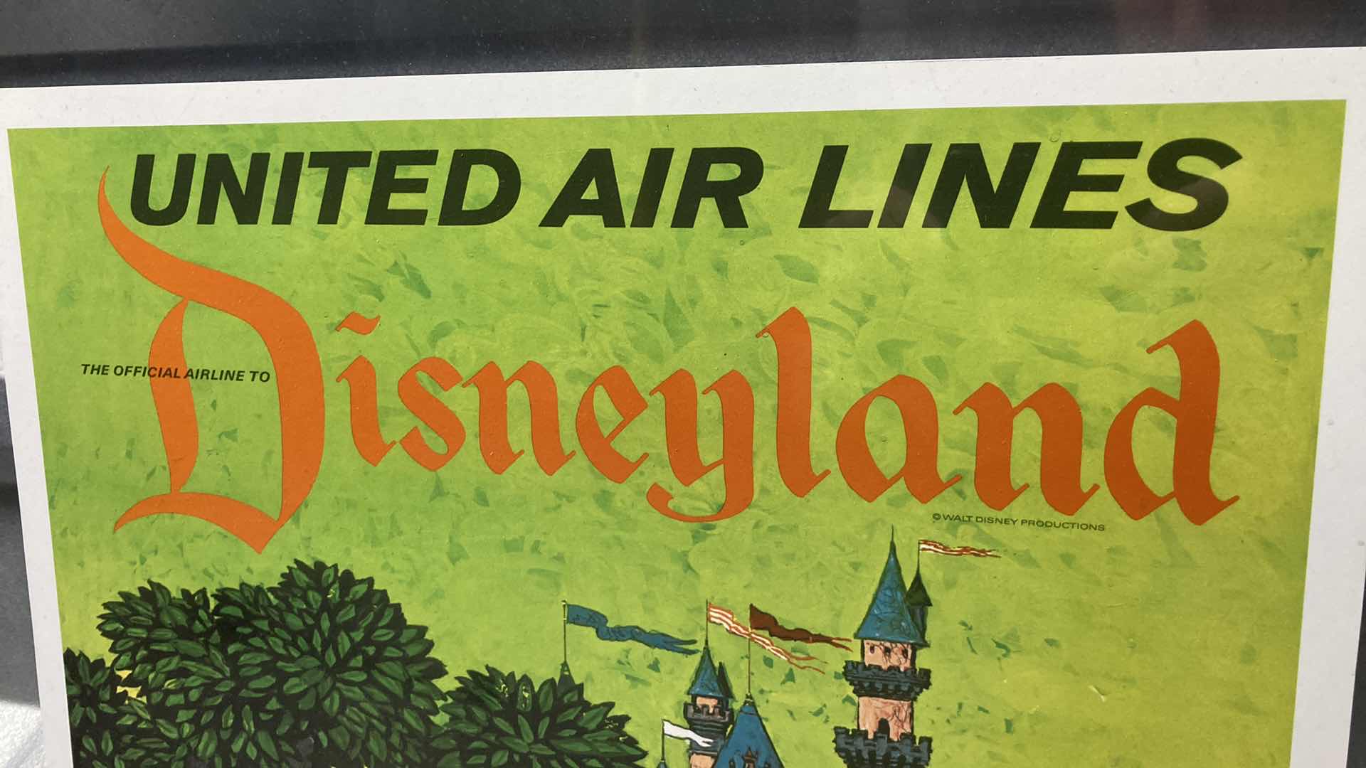 Photo 1 of UNITED AIRLINES DISNEYLAND SAFARI TOUR LAMINATED POSTER 18.5” X 24.25”