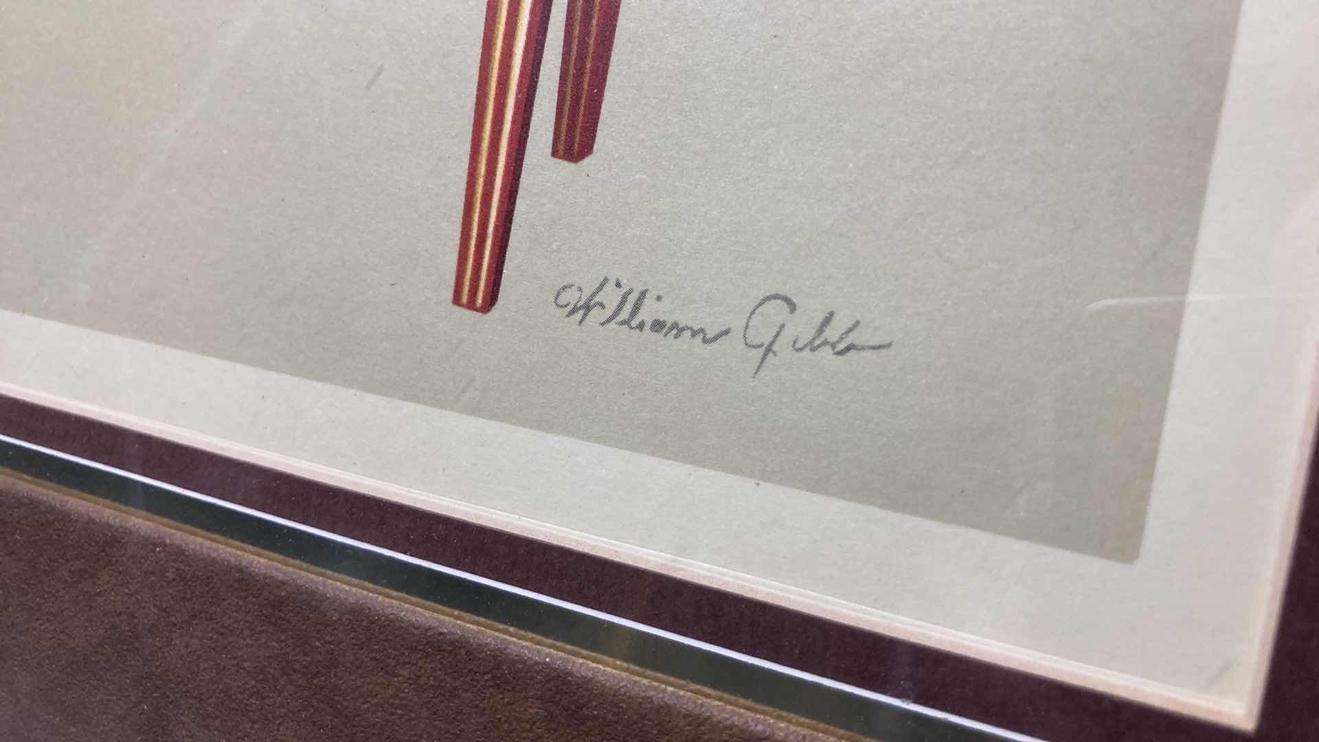 Photo 1 of CLAVICHORD FRAMED ARTWORK SIGNED BY ARTIST 21.25” X 18.25”